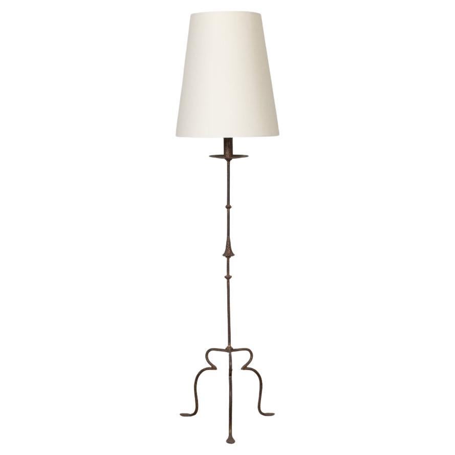 1940s Spanish Iron Floor Lamp