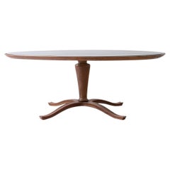 1940's splendid oval shaped wooden table