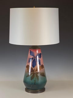 1940s Spray Stenciled Lamp