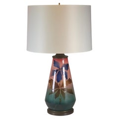 1940s Spray Stenciled Lamp