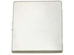 1940s Sterling Silver and Enamel Cigarette Case