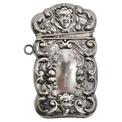 Used 1940s Sterling Silver Engraved Matchbox Pendent
