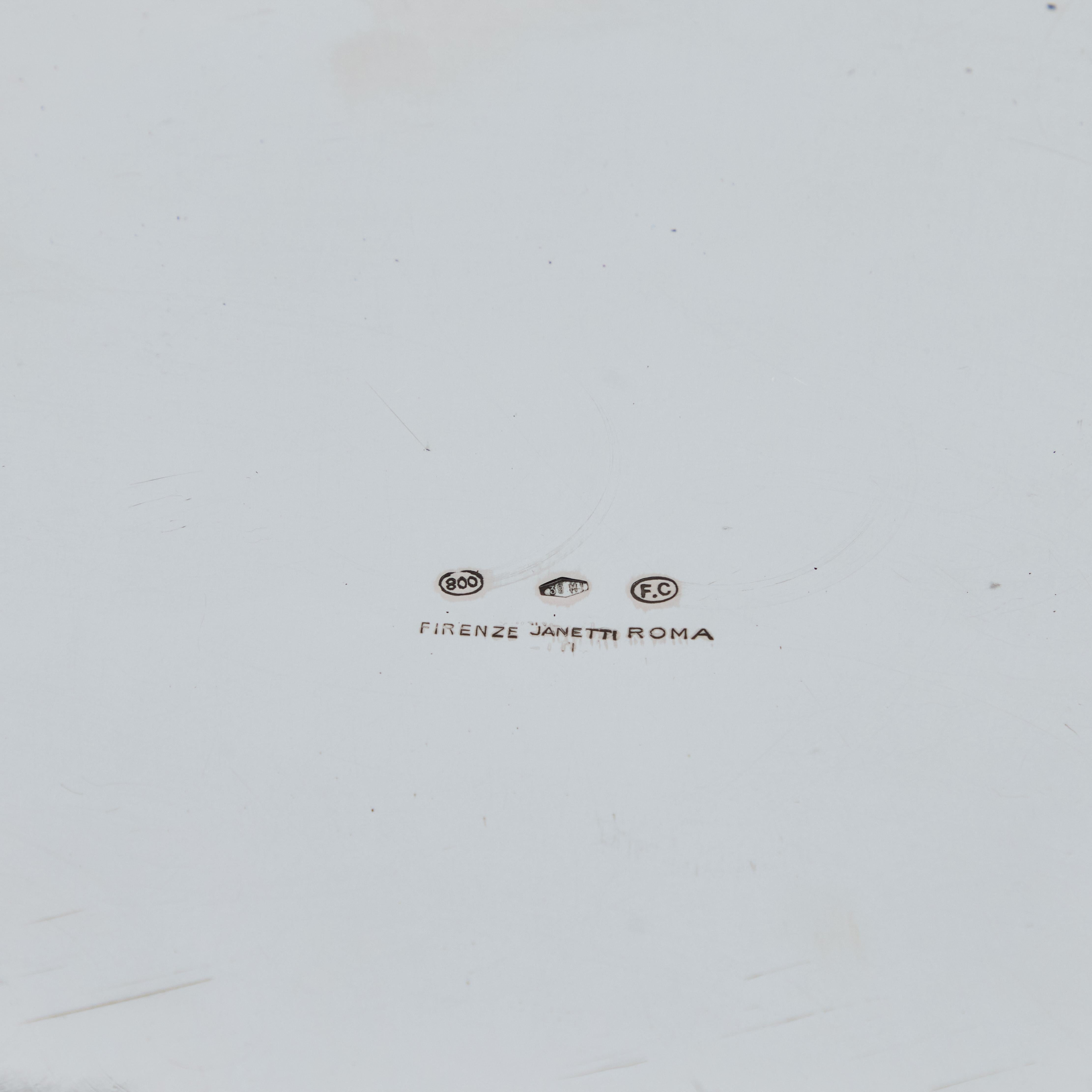 1940's Sterling Silber Scharnier Box mit Bambus-Muster (Mitte des 20. Jahrhunderts) im Angebot