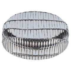 Vintage 1940's Sterling Silver Hinged Box with Bamboo Pattern