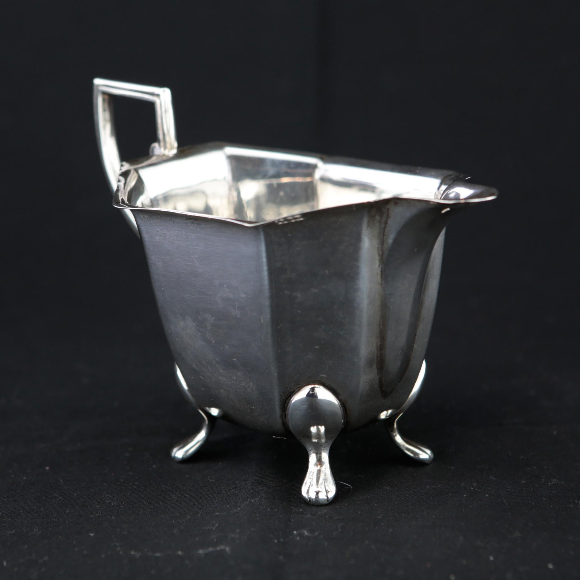 1940s Sterling Silver Tea Set Sheffield Great Britain For Sale 1
