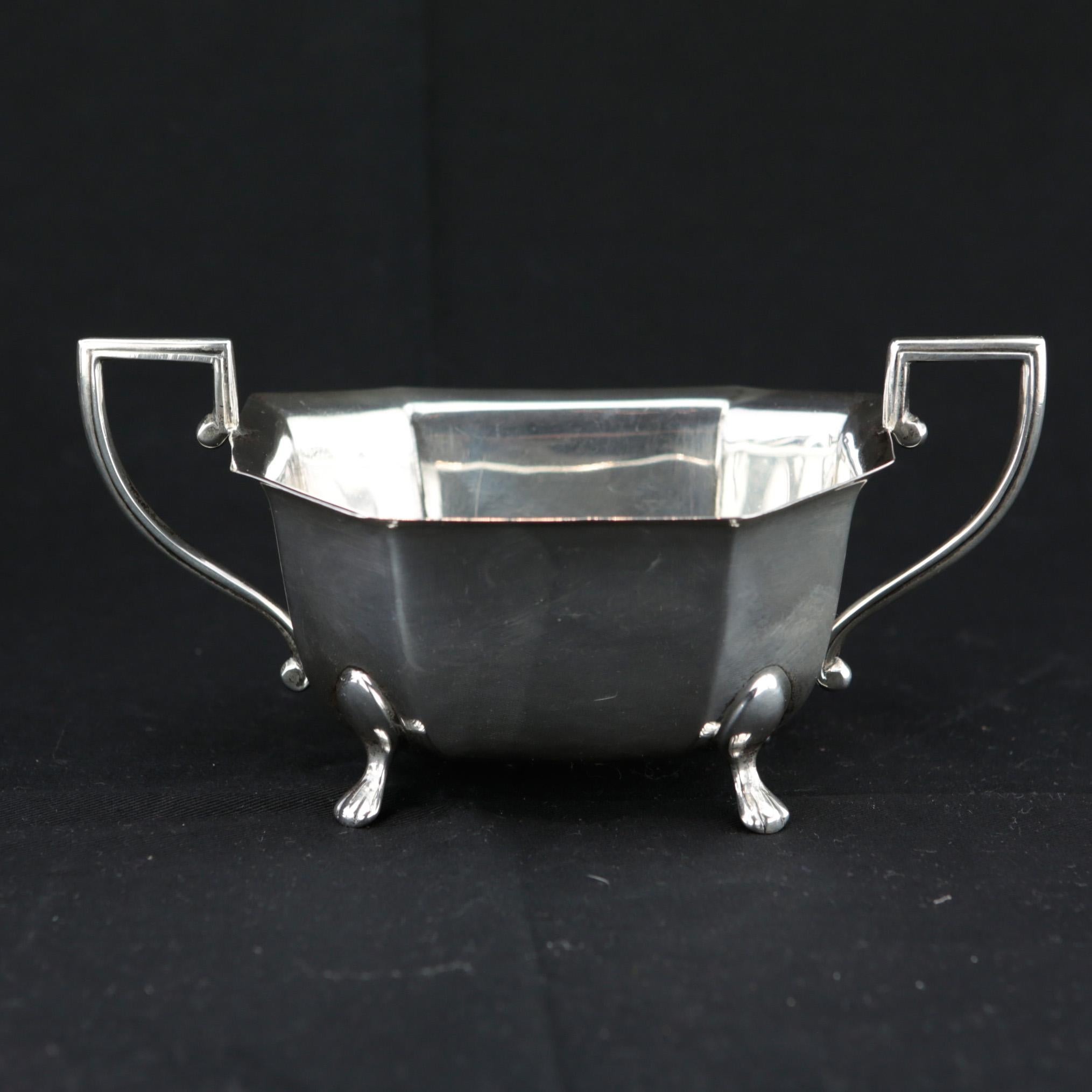 1940s Sterling Silver Tea Set Sheffield Great Britain For Sale 2