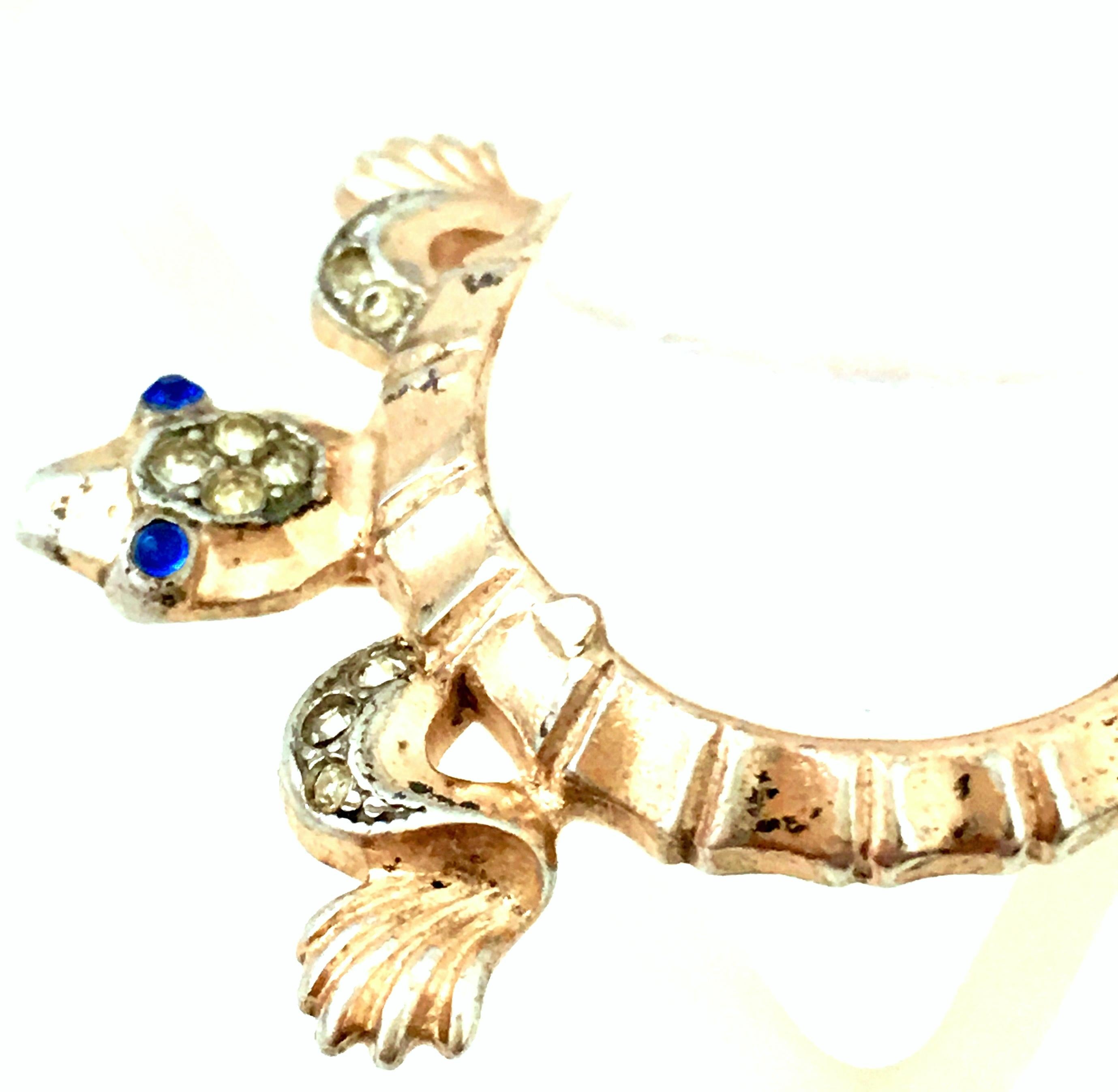 1940'S Sterling Vermeil, Lucite & Crystal Jelly Belly Turtle Brooch By, Trifari 5