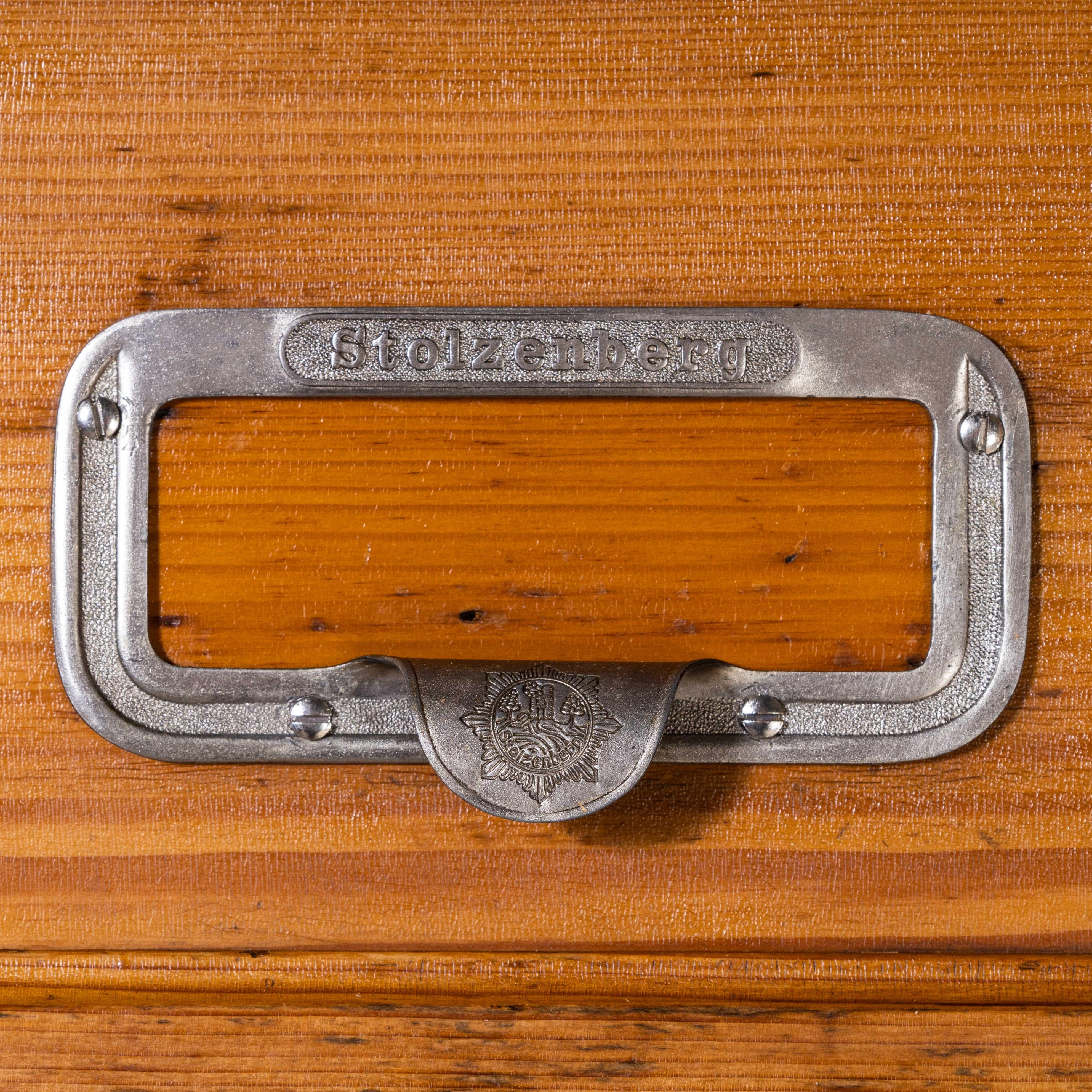 1940's Stolzenberg Tambour Front Cabinet, Twenty Four Klappets For Sale 6