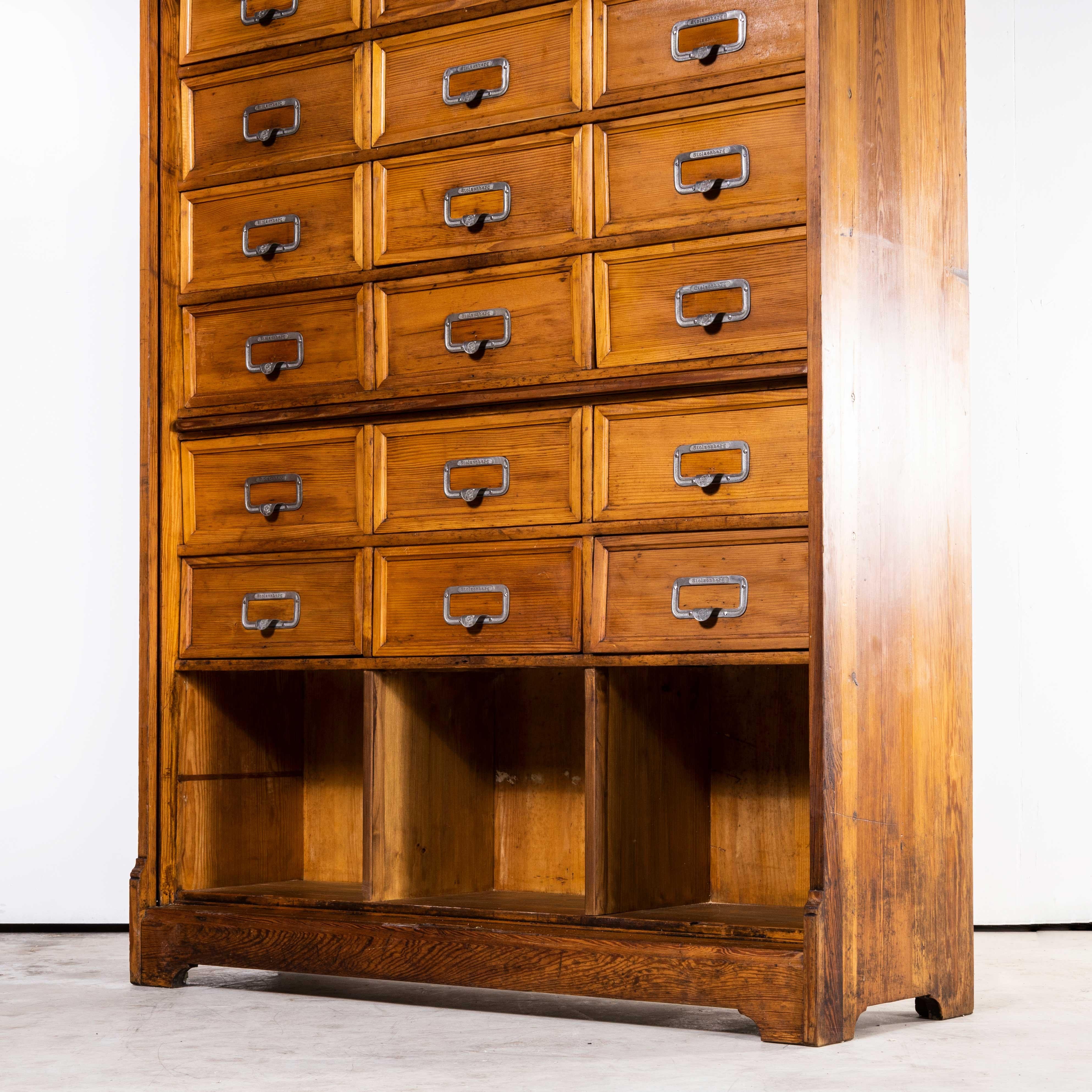 1940's Stolzenberg Tambour Front Cabinet, Twenty Four Klappets For Sale 1