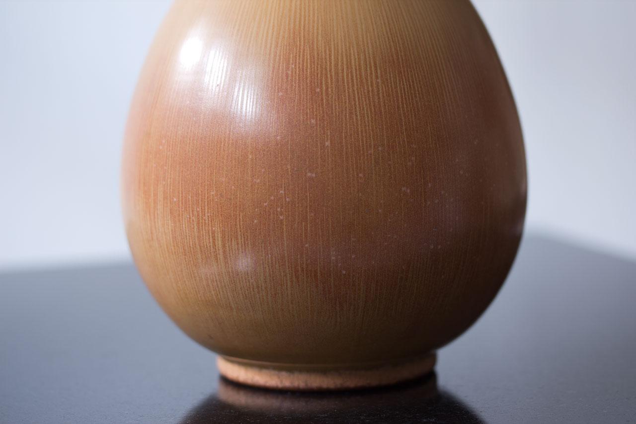 Scandinavian Modern 1940s Stoneware Vase by Gunnar Nylund, Sweden In Good Condition In Stockholm, SE