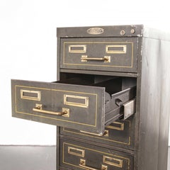 1940s Strafor Filing Cabinet, Original Paint