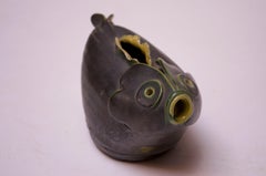 1940s Studio Pottery Fish Pitcher by Emily Reinse