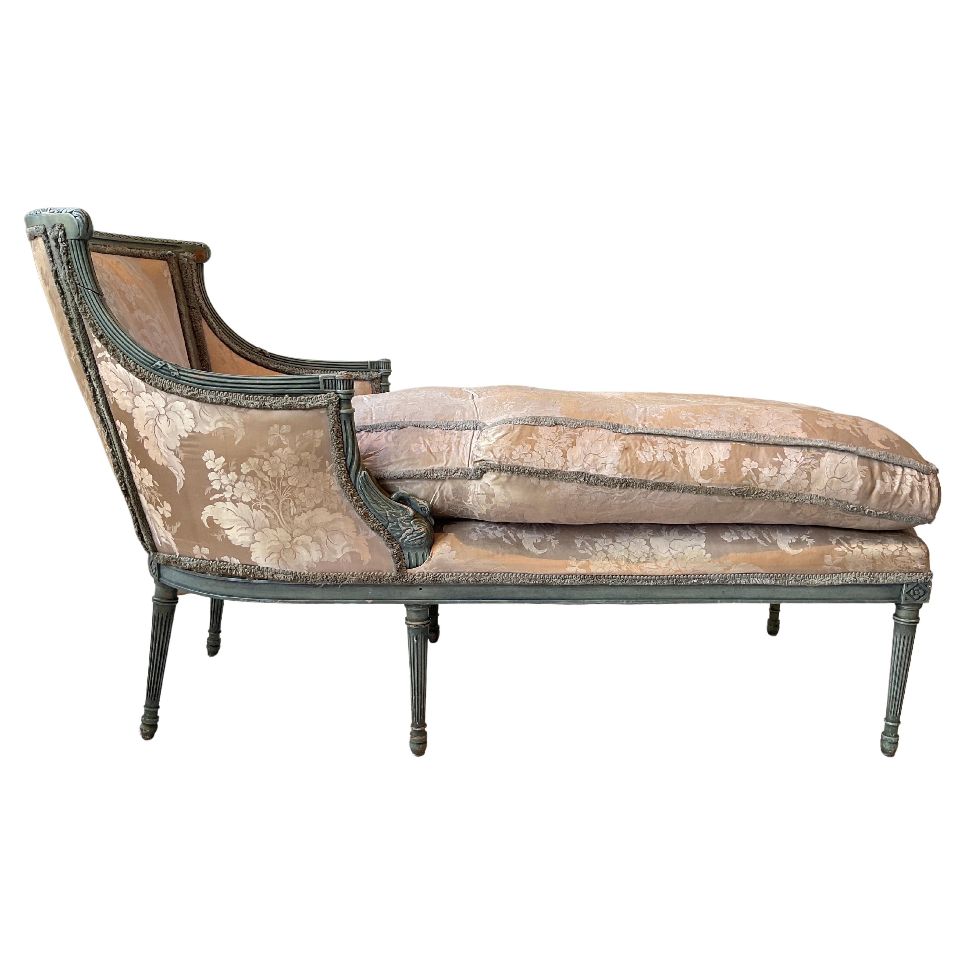 1940s Swan Chaise Lounge For Sale