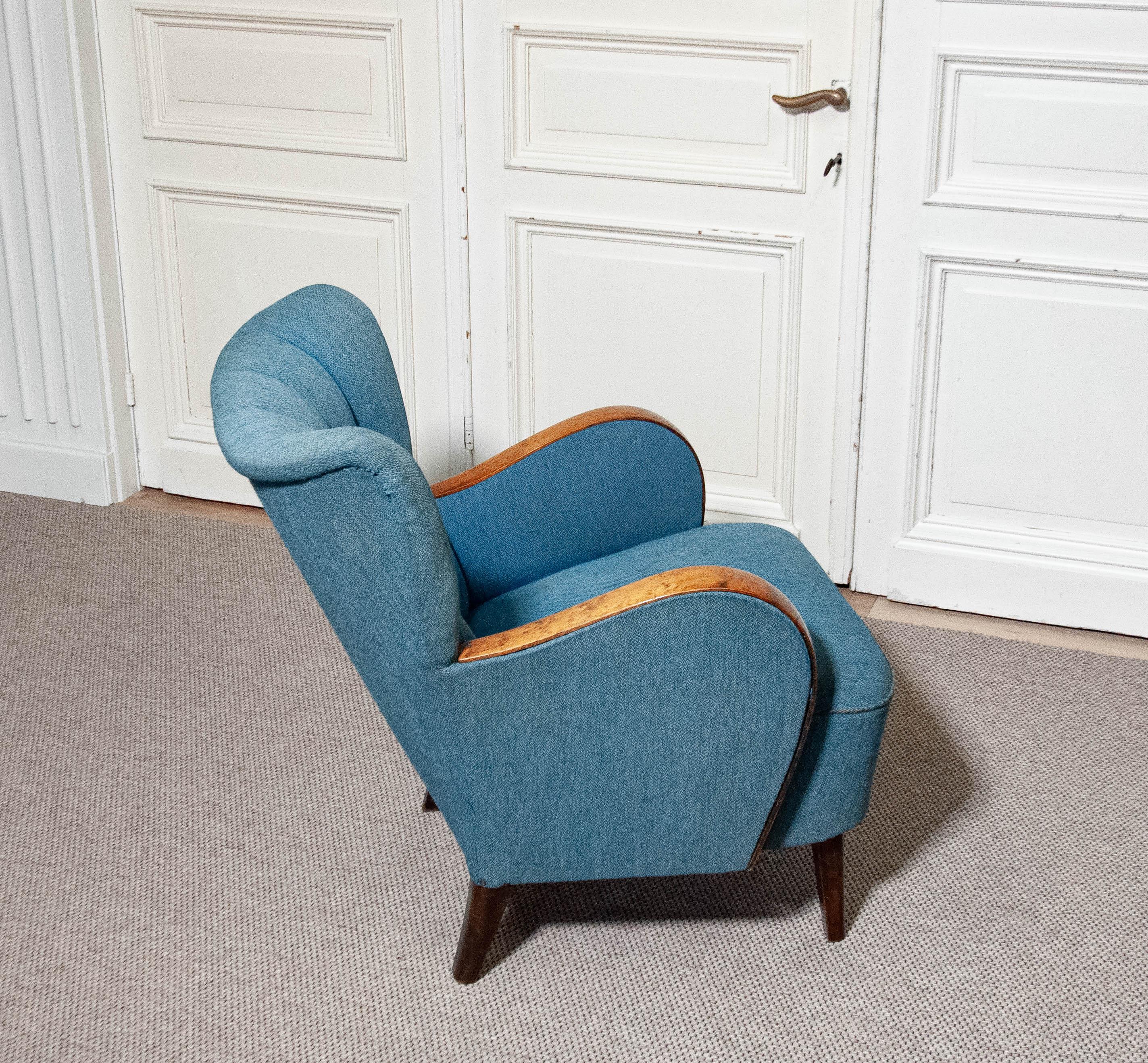 Mid-20th Century 1940s Swedish Art Nouveau Chair For Sale