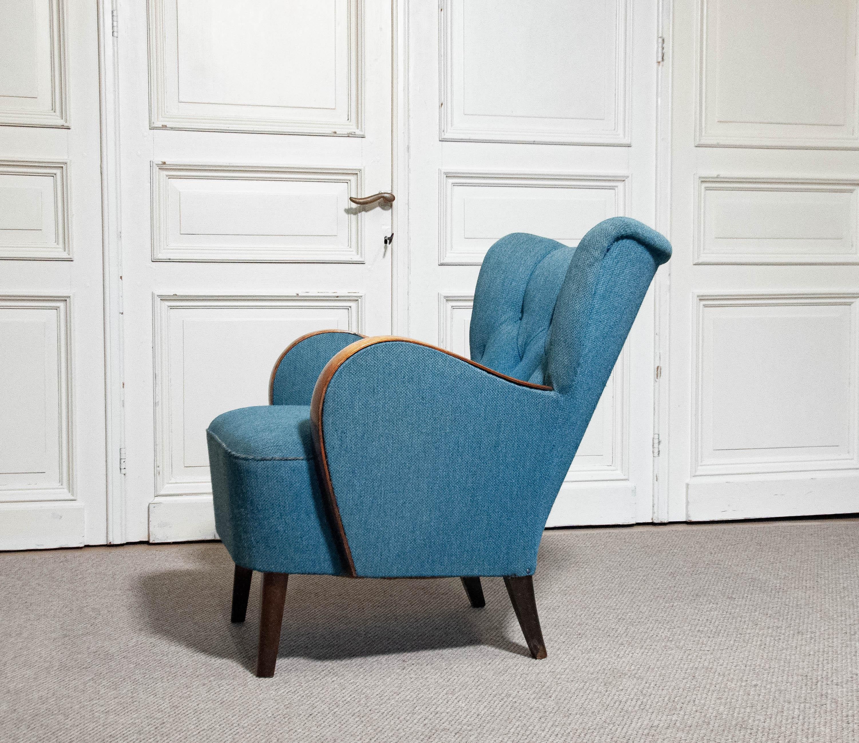 1940s Swedish Art Nouveau Chair For Sale 2