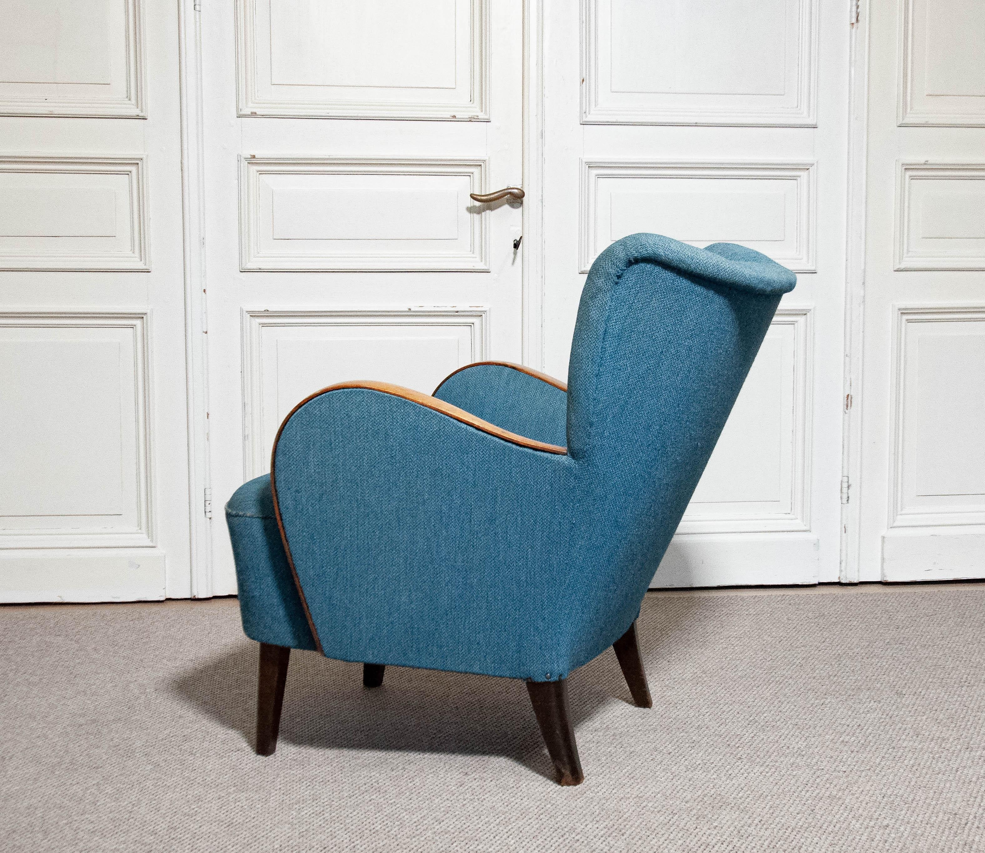 1940s Swedish Art Nouveau Chair For Sale 4