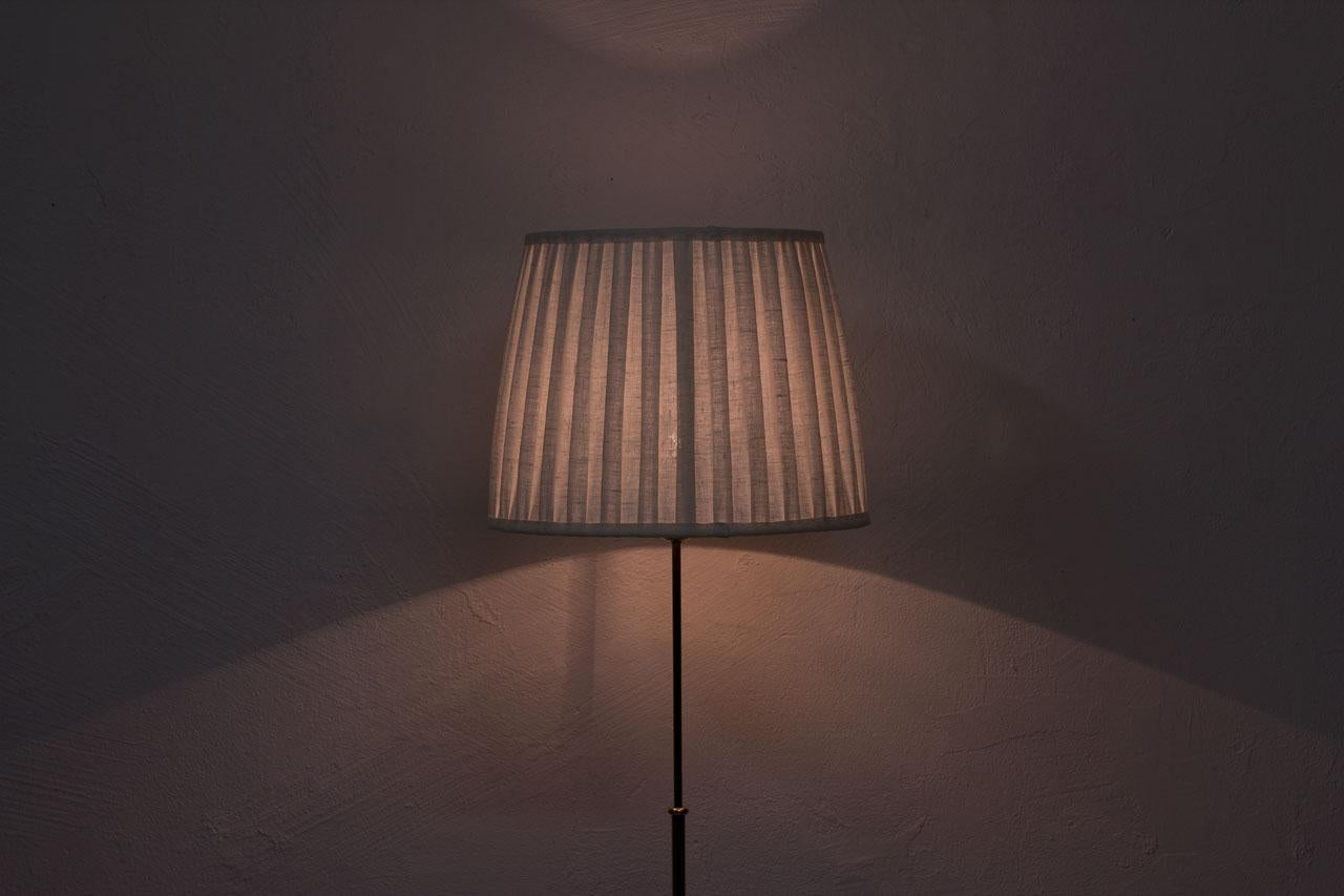 1940s Swedish Brass Floor Lamp by Böhlmarks 6