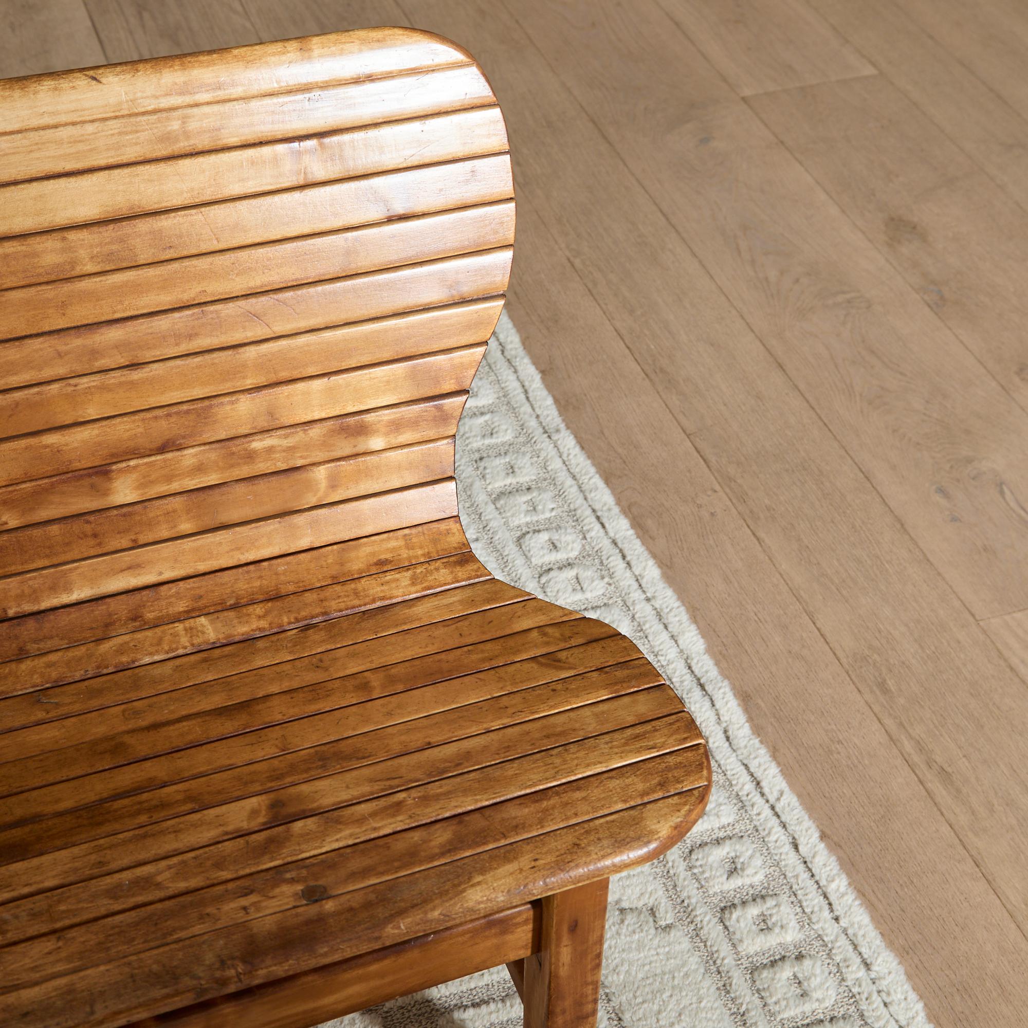 1940s Swedish Cabinetmasters Slatted Bench For Sale 1