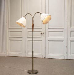 1940s Swedish Floor Lamp With Two Shades Made By Nordiska Kompaniet Sweden