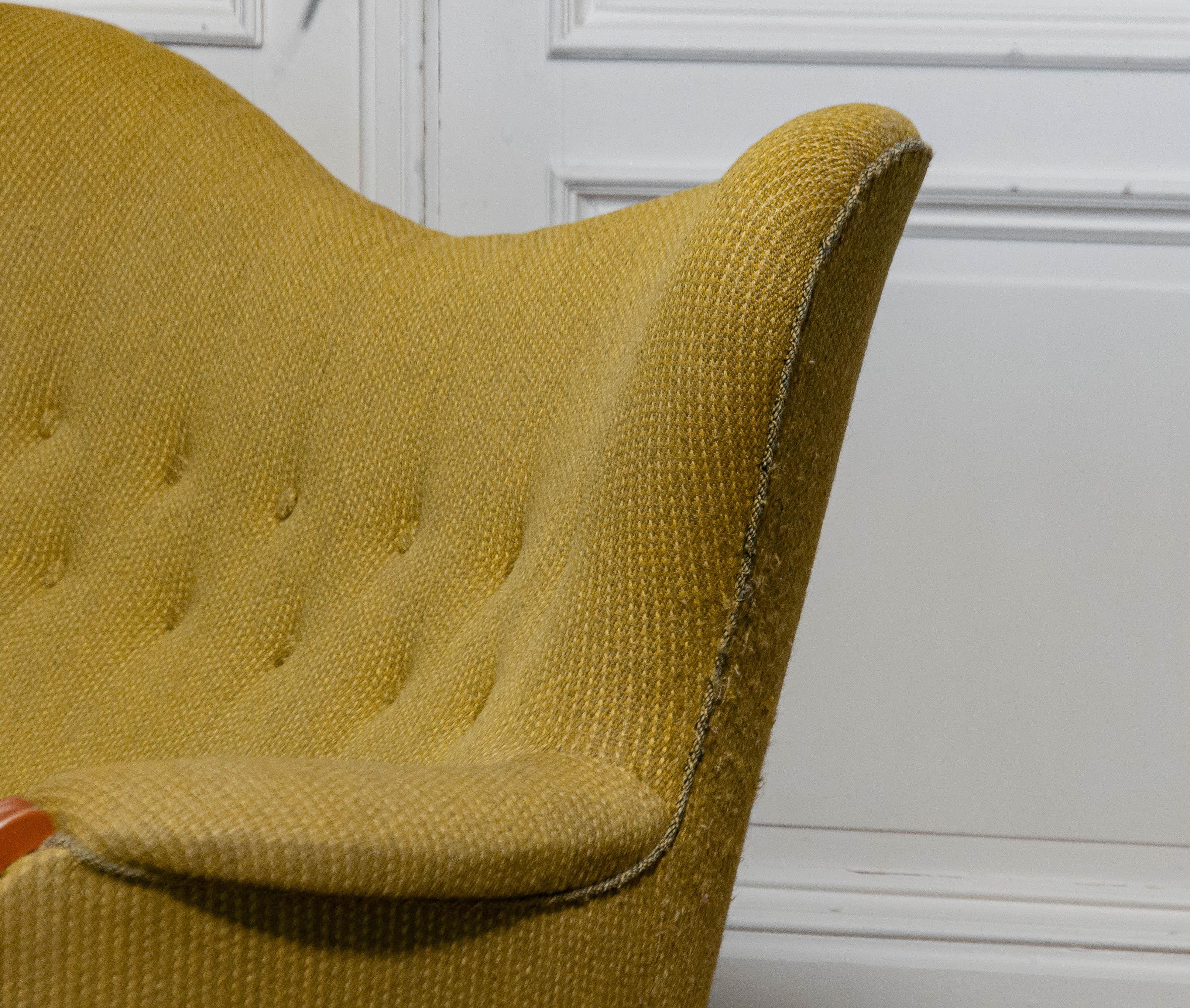 Ensemble de salon suédois des années 1940, canapé et chaise  Attribué à Carl Malmsten en vente 7