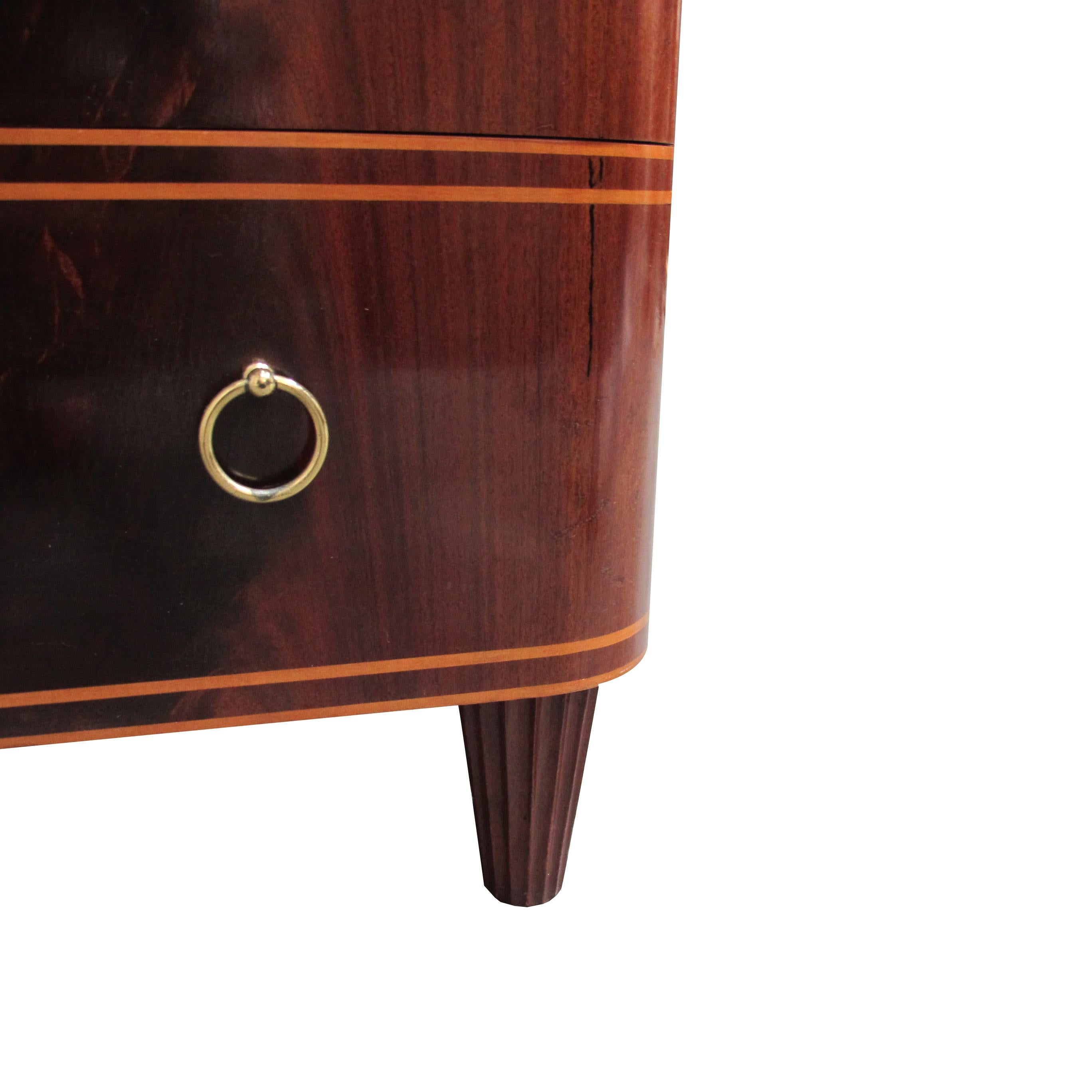 1940s Swedish Mahogany Chest of Drawers by Axel Larsson For Sale 2