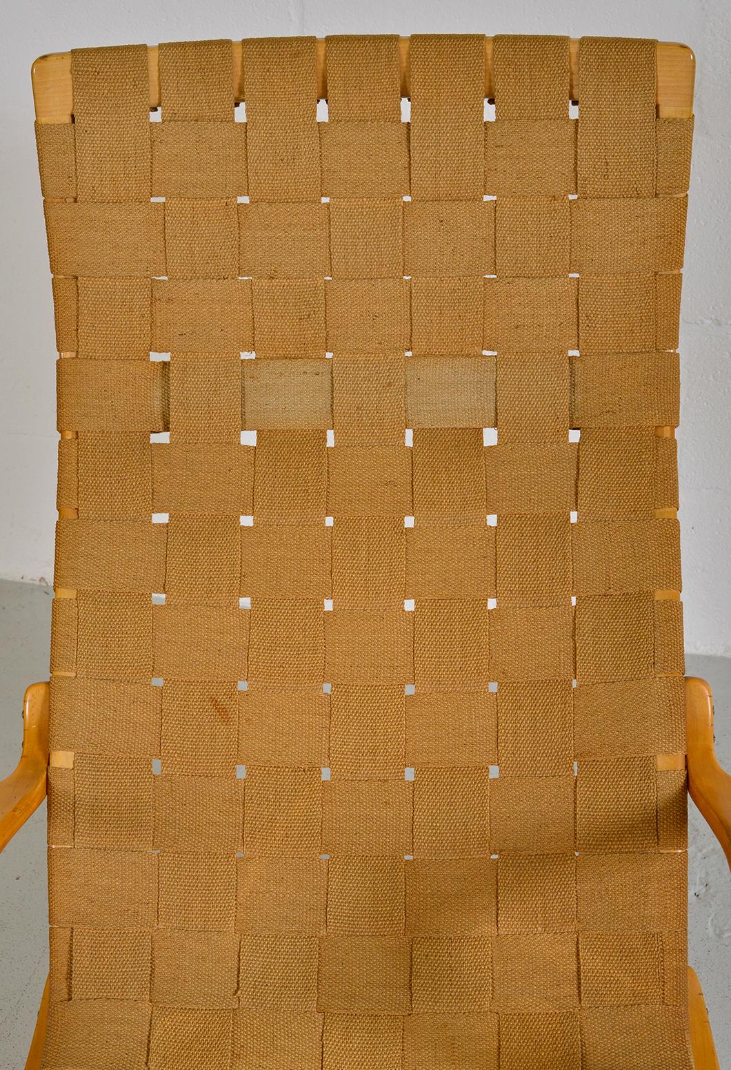 1940s Swedish Midcentury Beech Bruno Mathsson Pernilla Lounge Chair Bentwood 9
