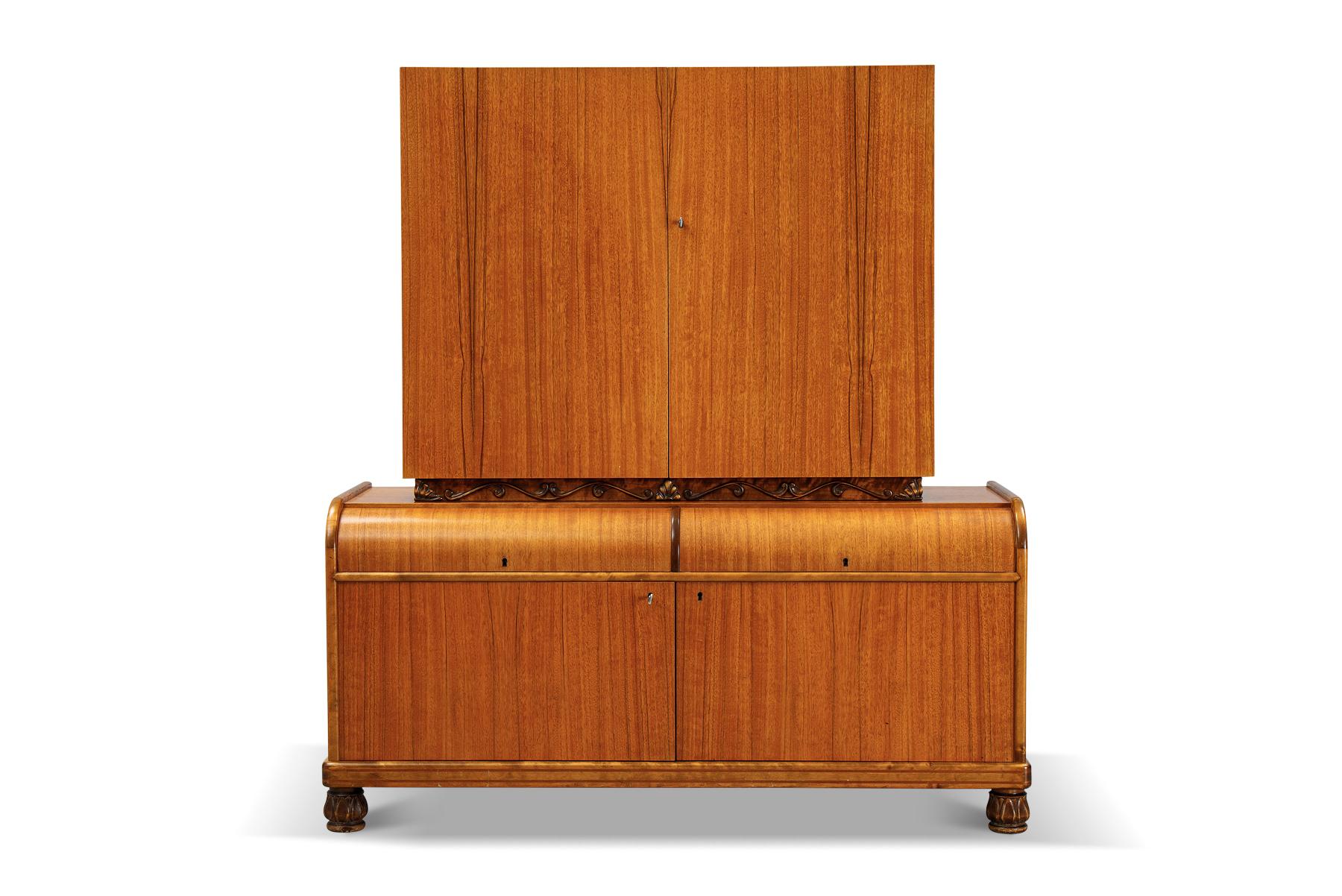 Other 1940s Swedish Modern Bar Cabinet by Ab Seffle For Sale