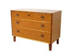 1940s Swedish Modern Birch Wood Chest of Drawers