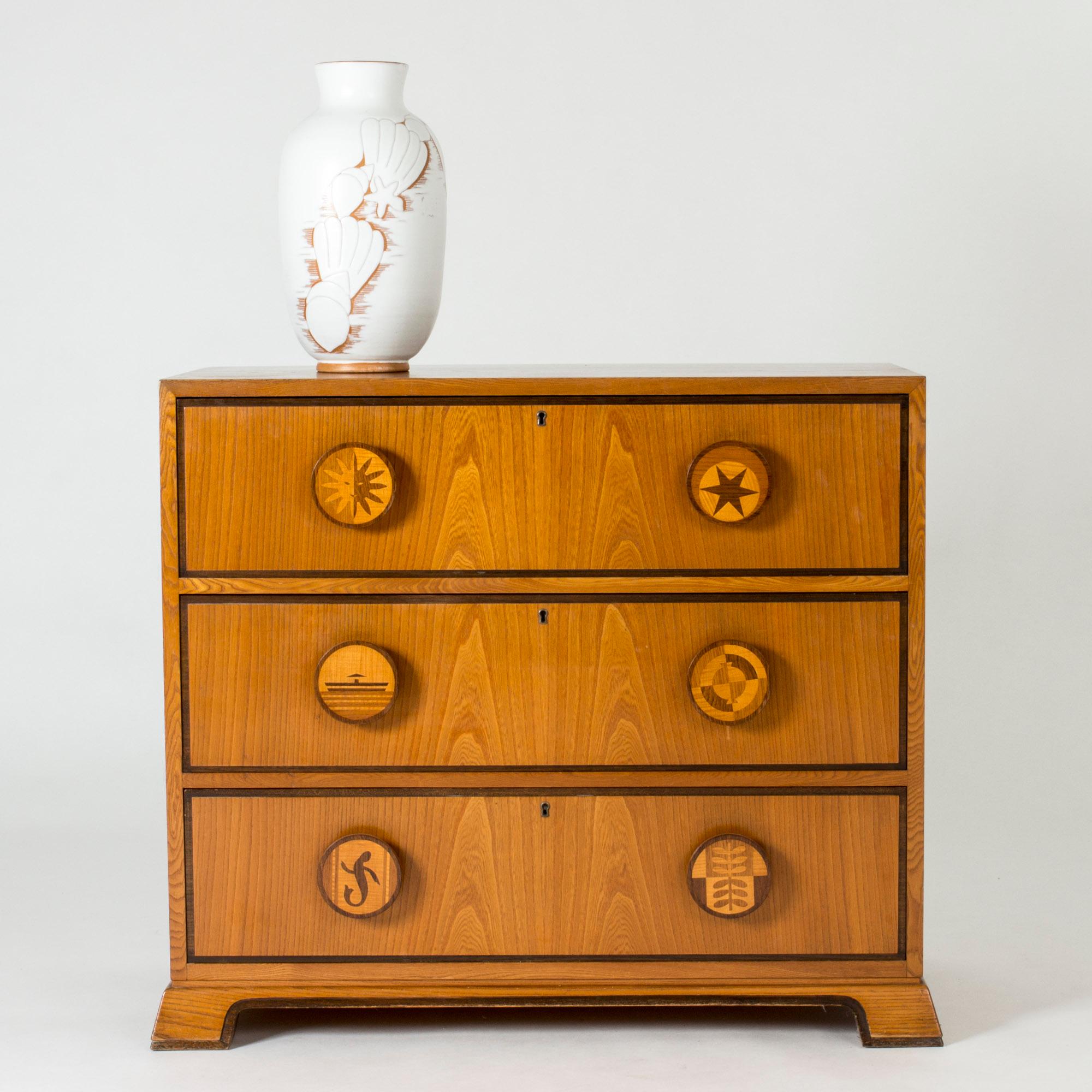 1940s Swedish Modern Chest of Drawers by Otto Schulz for Boet, Sweden 5