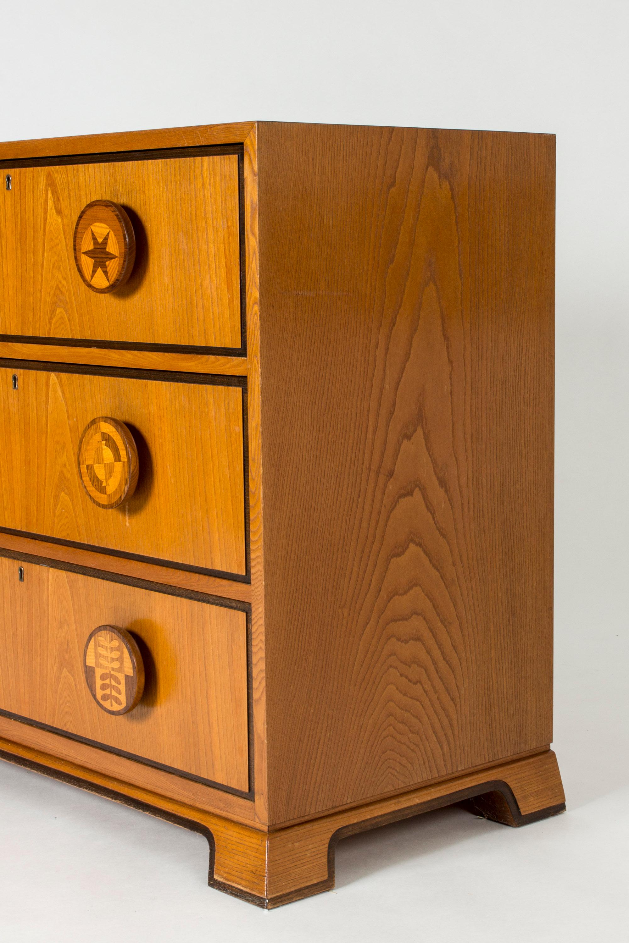 Mid-20th Century 1940s Swedish Modern Chest of Drawers by Otto Schulz for Boet, Sweden