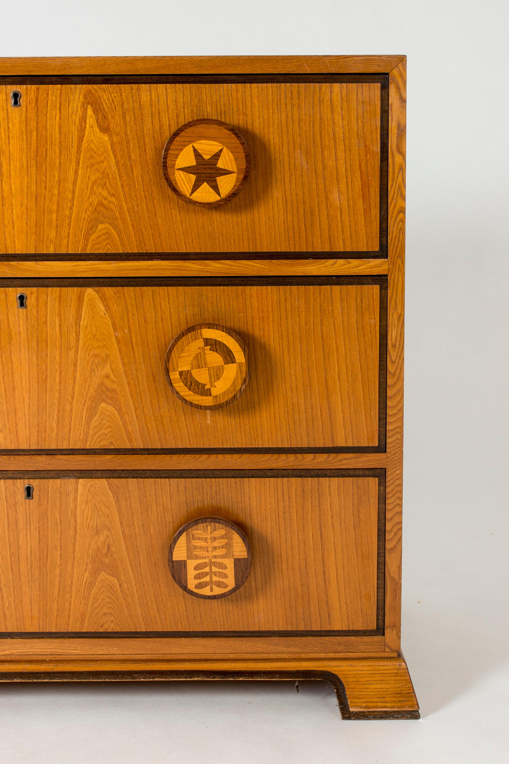 1940s Swedish Modern Chest of Drawers by Otto Schulz for Boet, Sweden 1