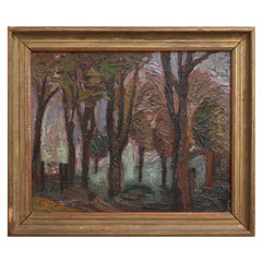 1940s Swedish oil on panel by Gunnar Jonn (1904-1963)
