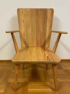 1940s Swedish Pine Armchair by Göran Malmvall for Karl Andersson & Söner