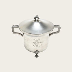 1940s Swedish Polished Pewter Jar with Lid by Svenskt Tenn
