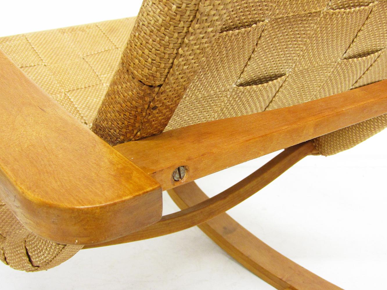 1940s Swedish Rocking Chair by Gustaf Axel Berg For Sale 1