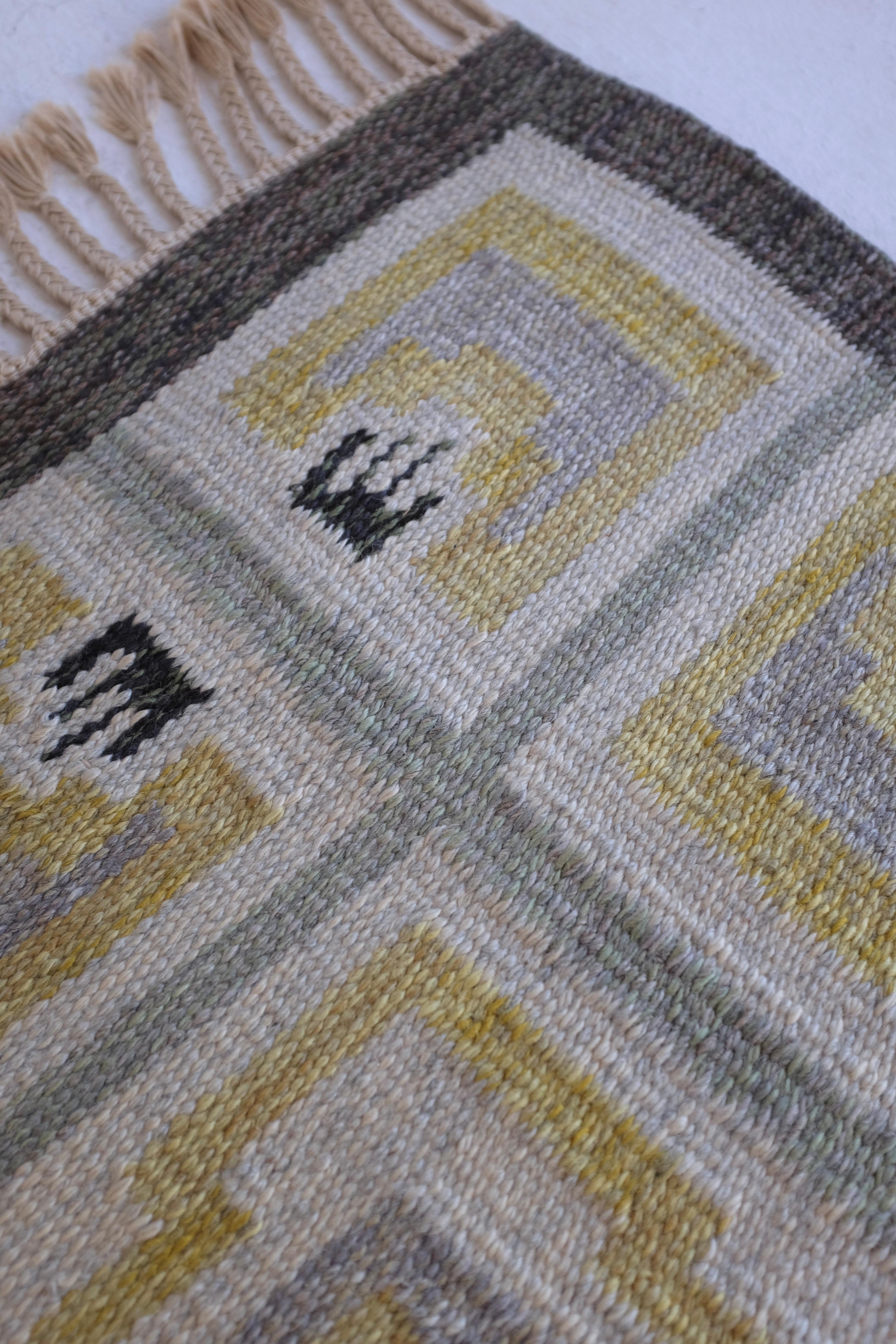 Mid-20th Century 1940's Swedish Rug by Aina Kånge For Sale