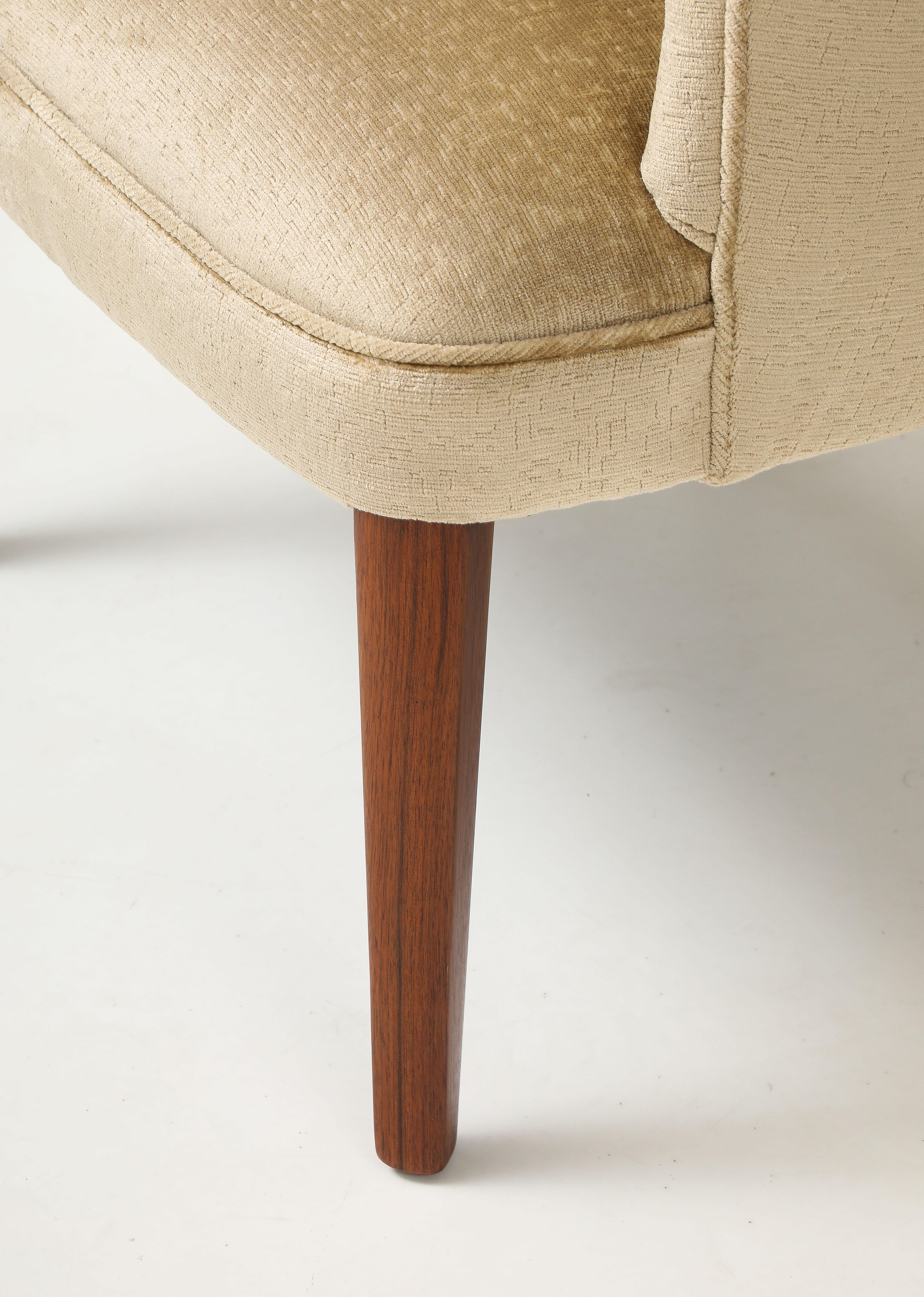 Mid-20th Century 1940's Swedish Walnut Lounge Chairs For Sale