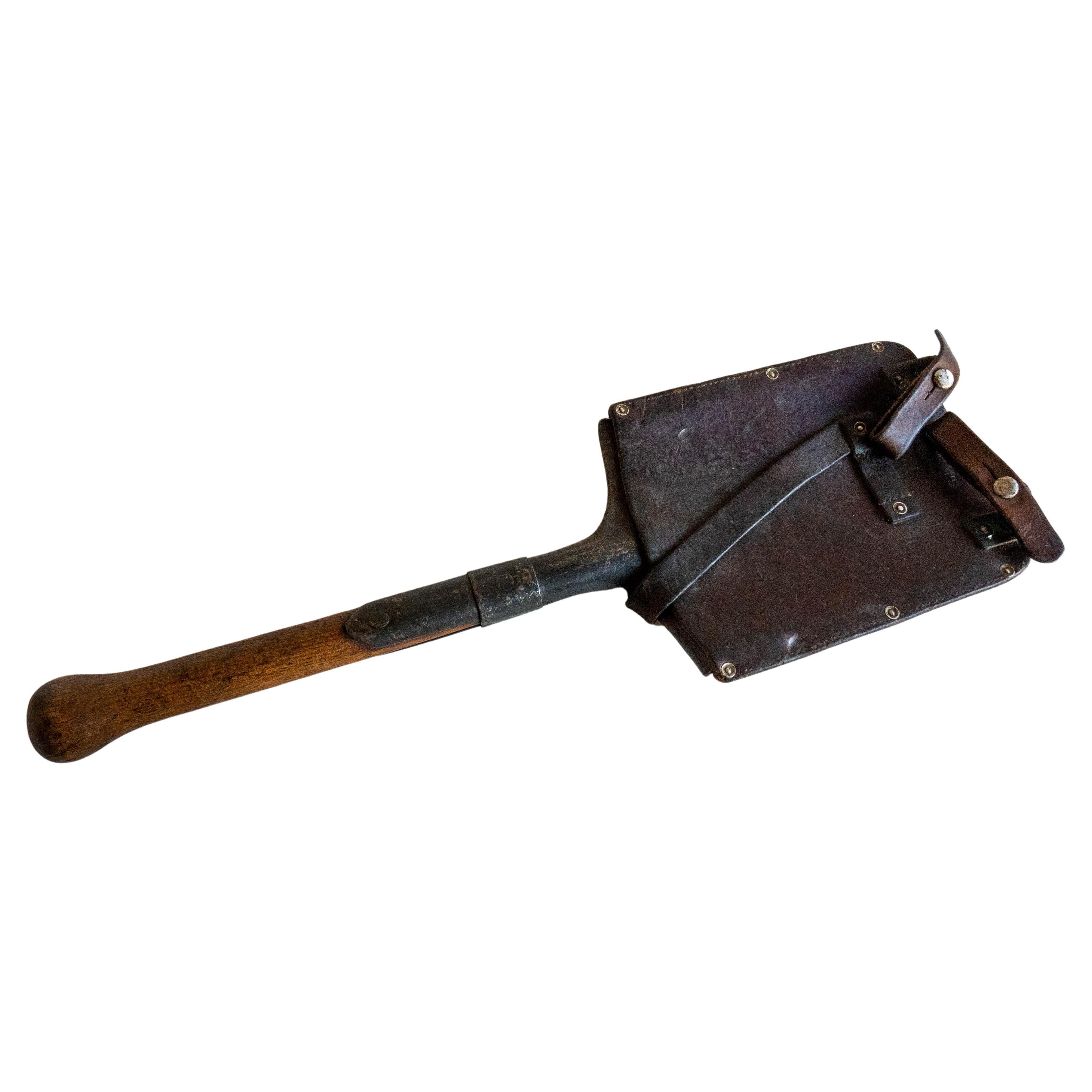 1940's Swiss Army Shovel with Sheath For Sale