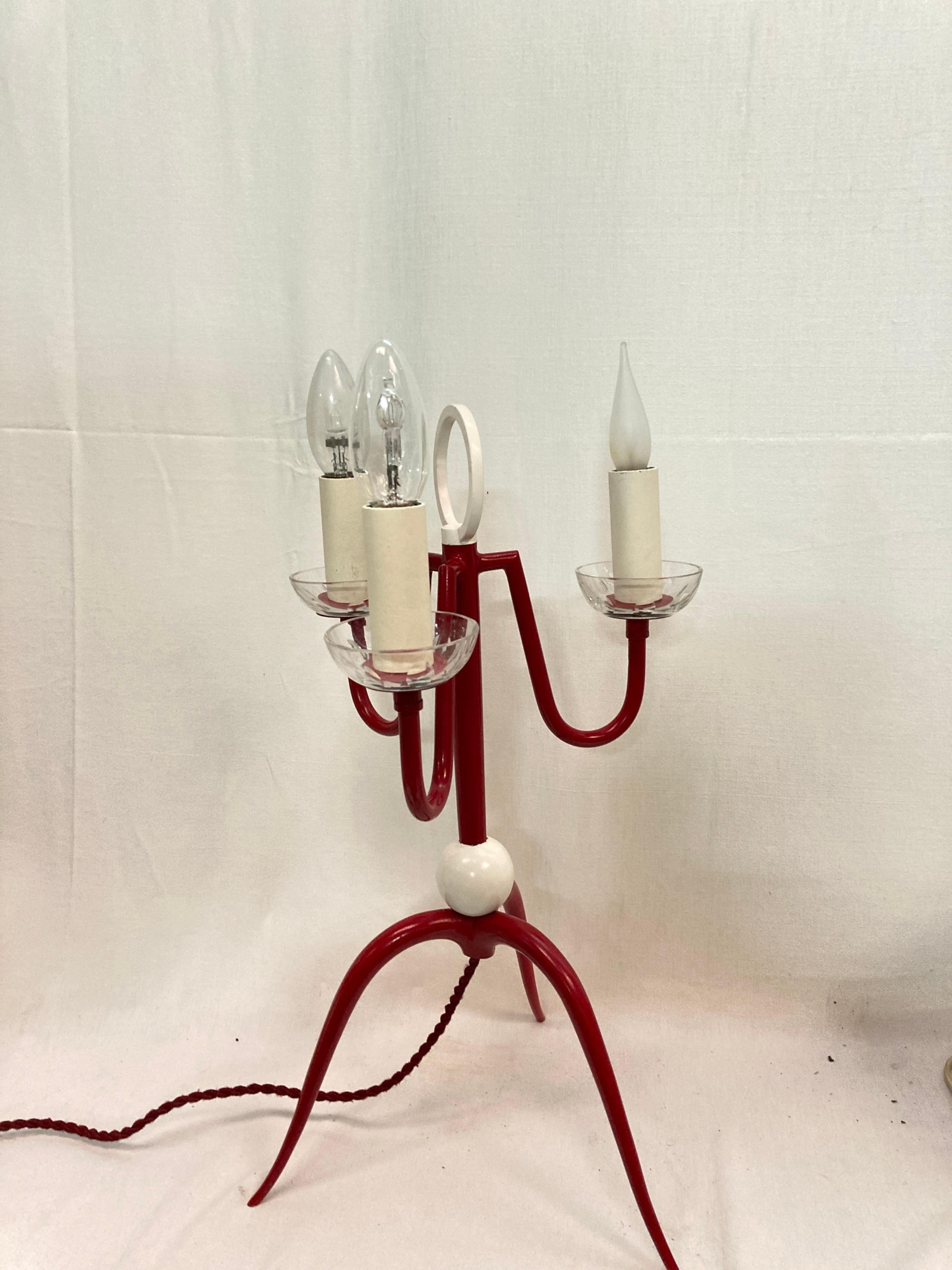 Milieu du XXe siècle Lampe de table des années 1940 par René Prou en vente