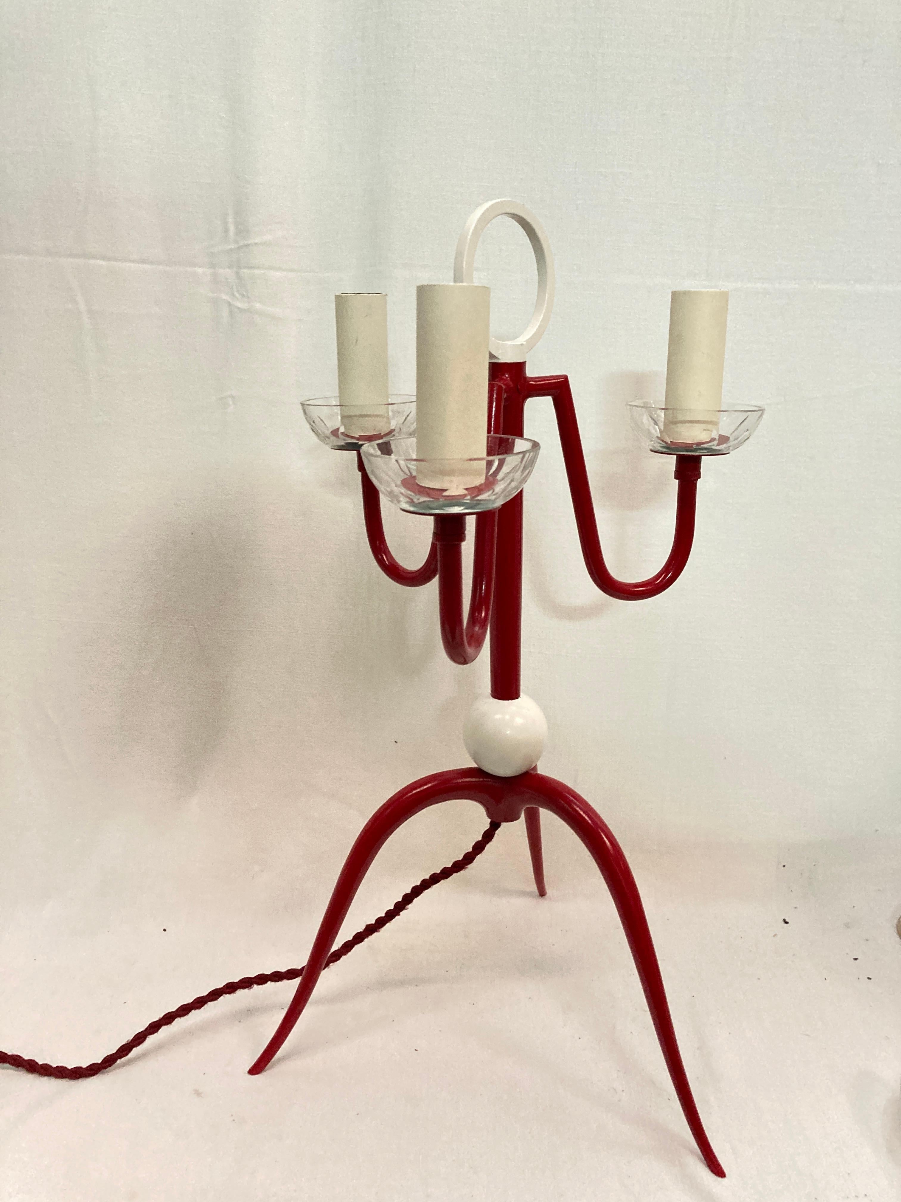Lampe de table des années 1940 par René Prou en vente 2