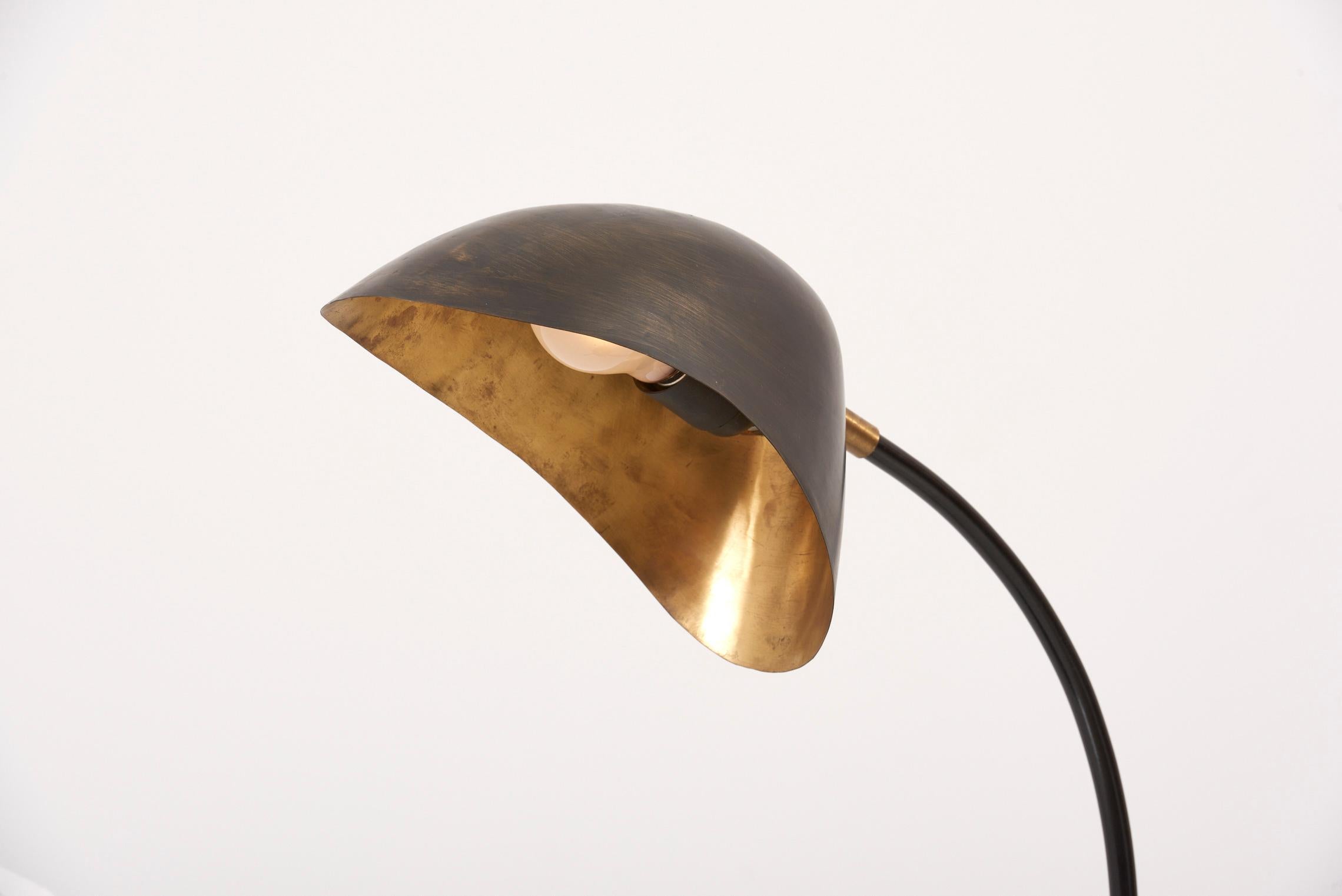 1940s Table Lamp in Metal and Brass 8