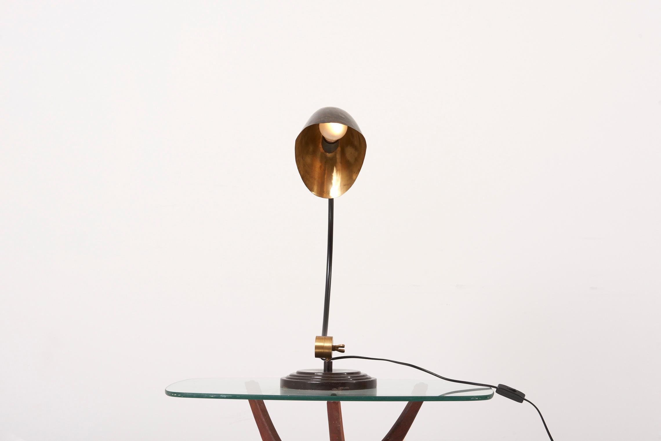 1940s Table Lamp in Metal and Brass 10