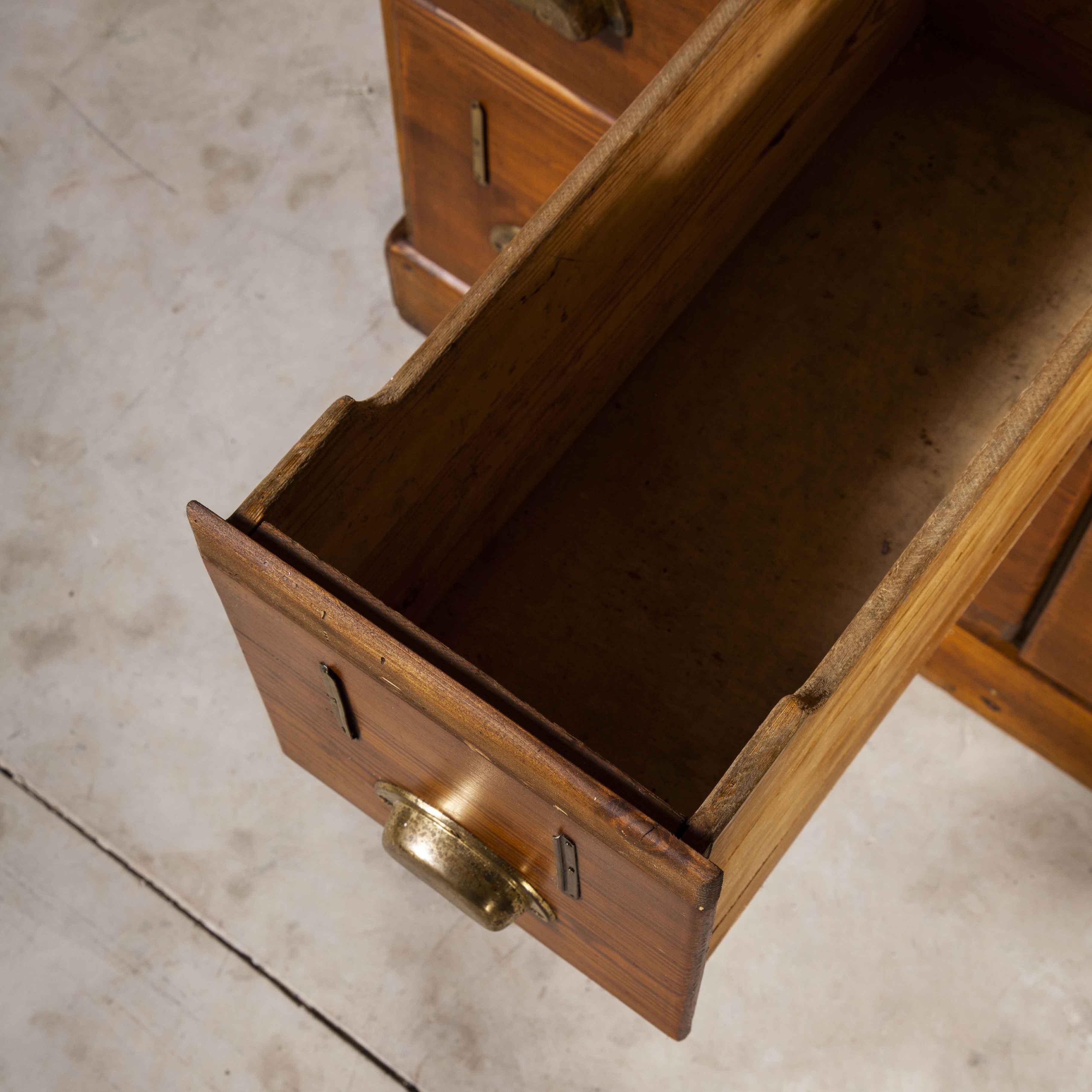 English 1940’s Tall Chest of Drawers, Bank of Drawers, Twenty Eight Drawers For Sale