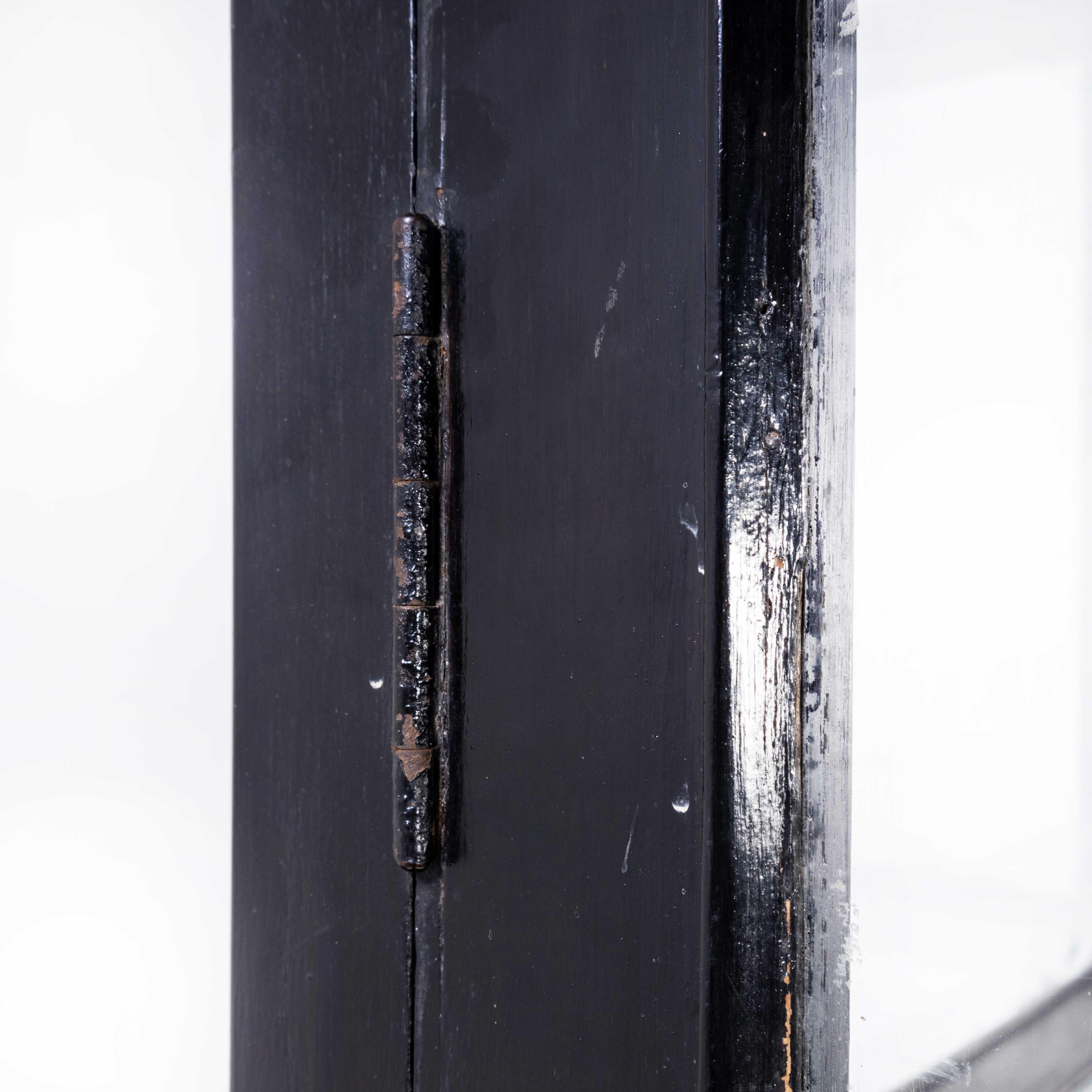 1940's Tall Ebonised French Museum Display Cabinet For Sale 2