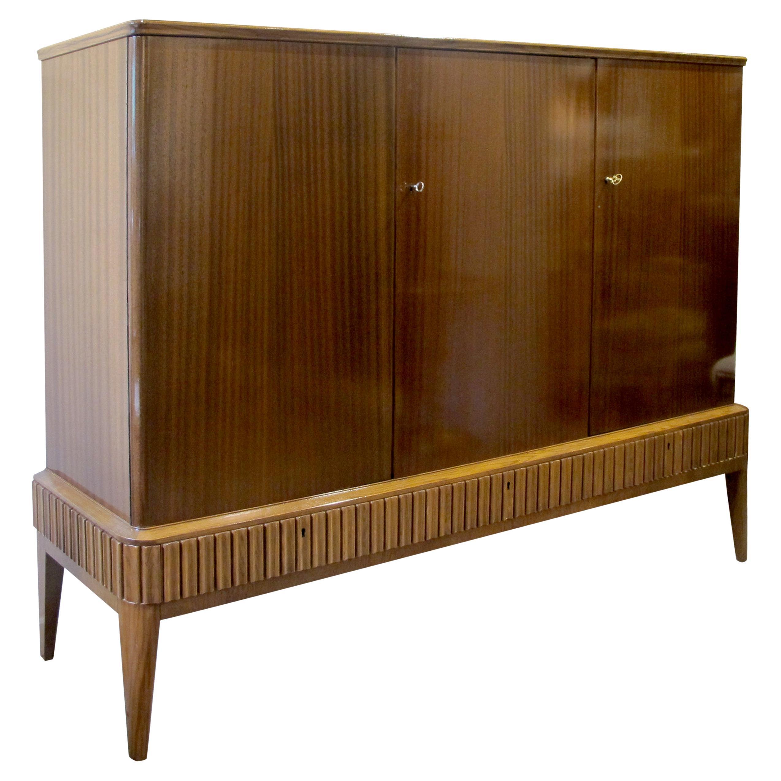 1940s Tall Swedish Sideboard/Cabinet by Blomstermåla Möbelfabrik