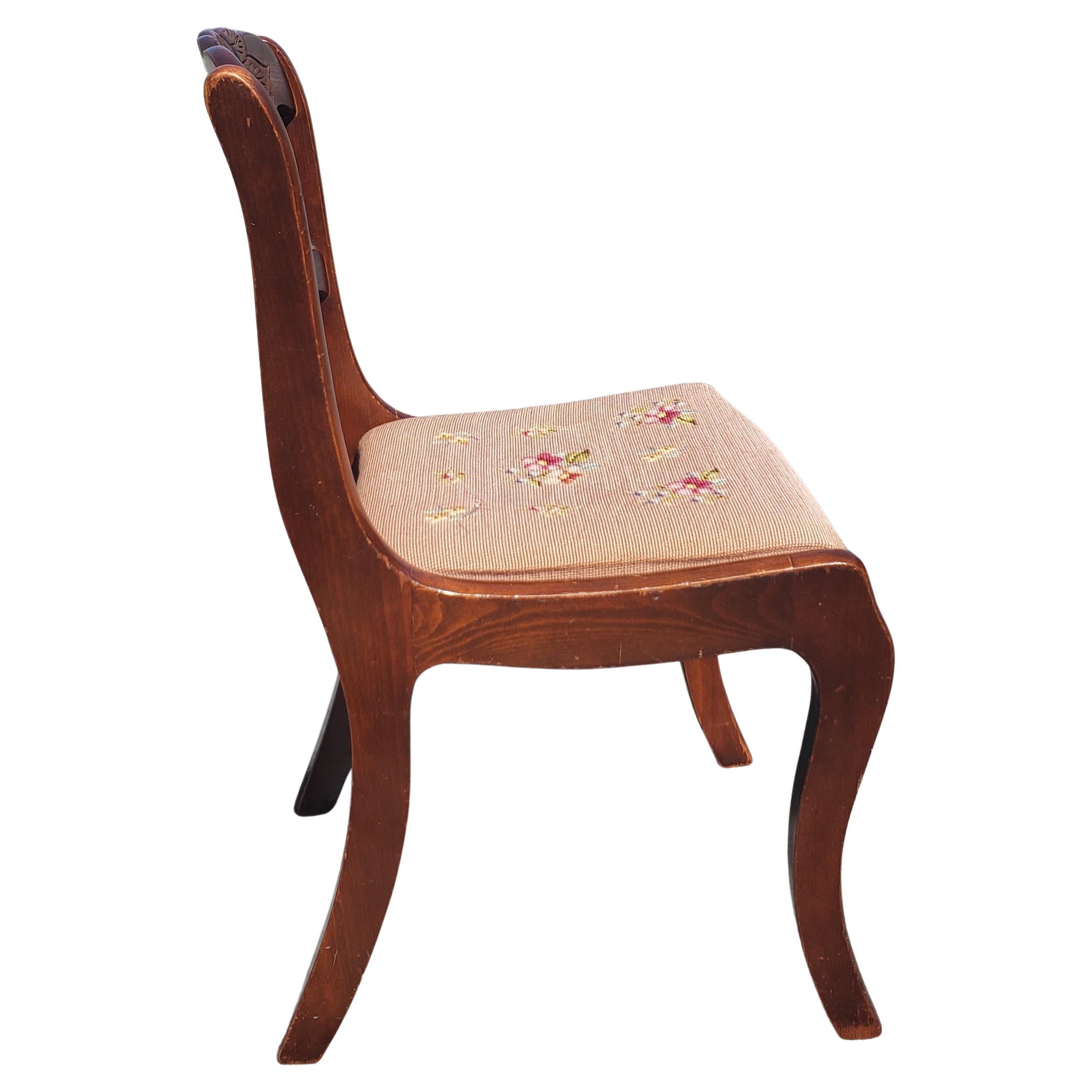 duncan phyfe rose back chairs