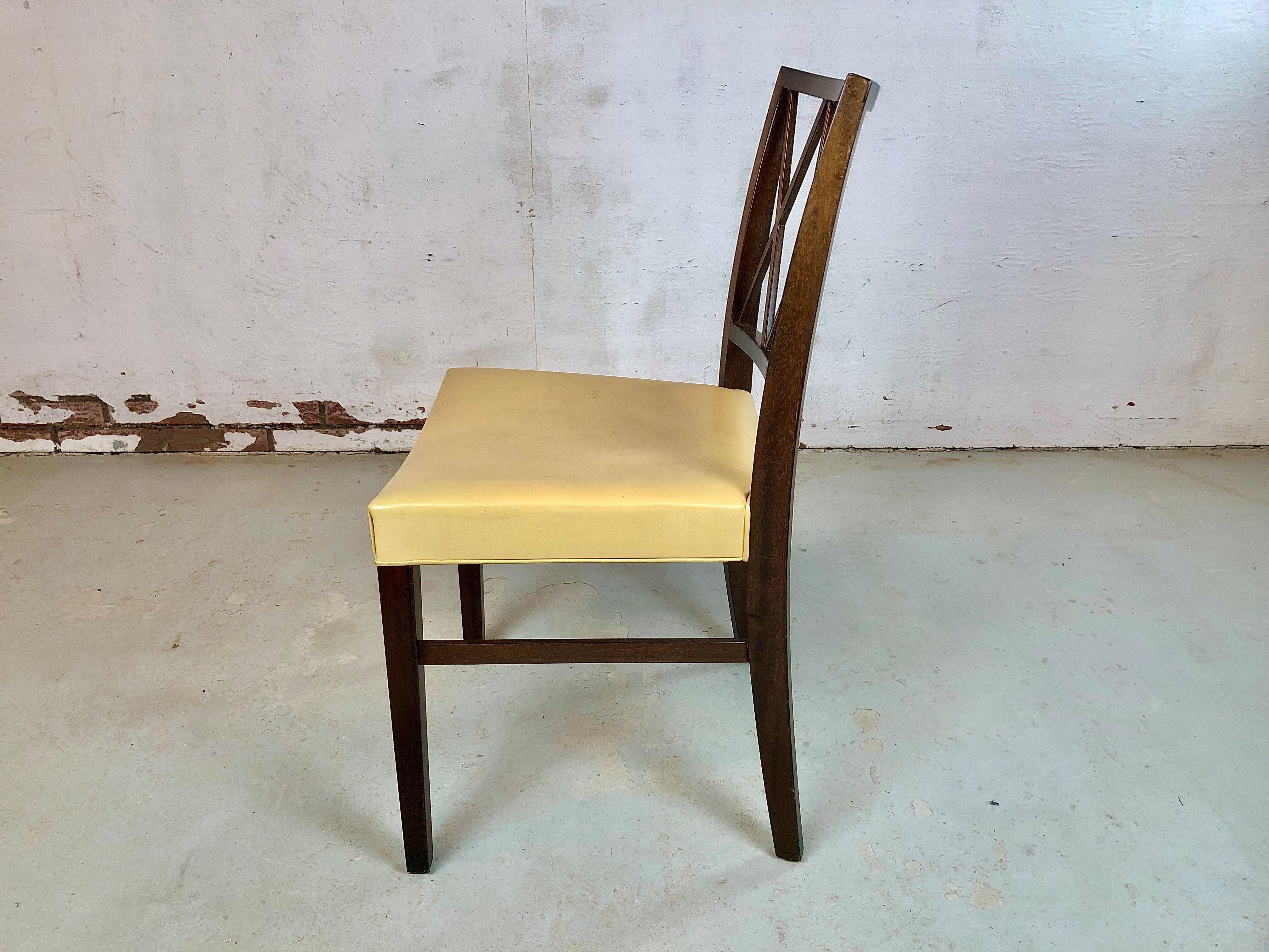 20th Century 1940s Ten Restored Danish Ole Wanscher Customizable Mahogany Dining Chairs