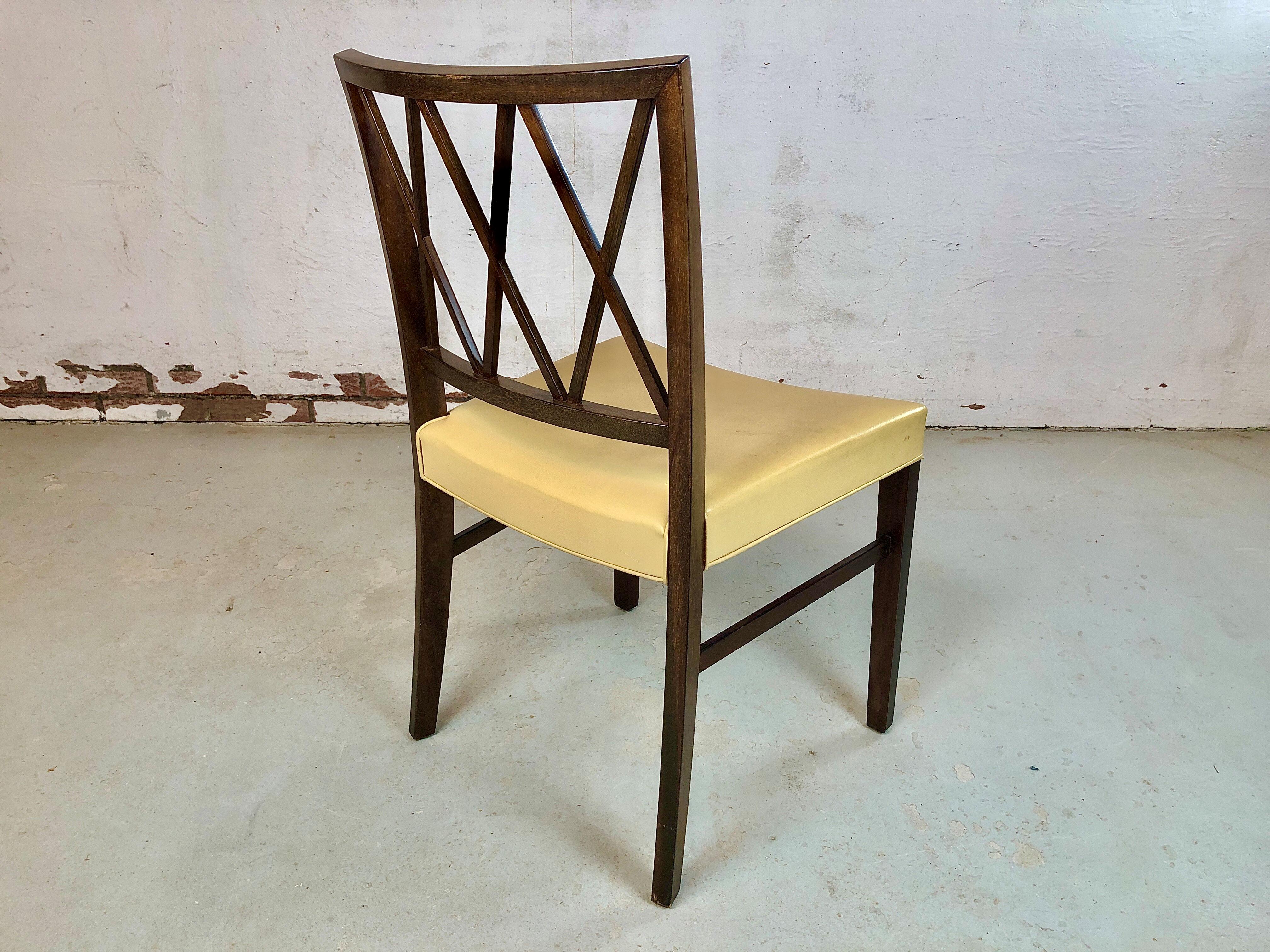 1940s Ten Restored Danish Ole Wanscher Customizable Mahogany Dining Chairs 3