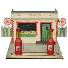 Used 1940s Texaco Service Station Model by Rich Toys