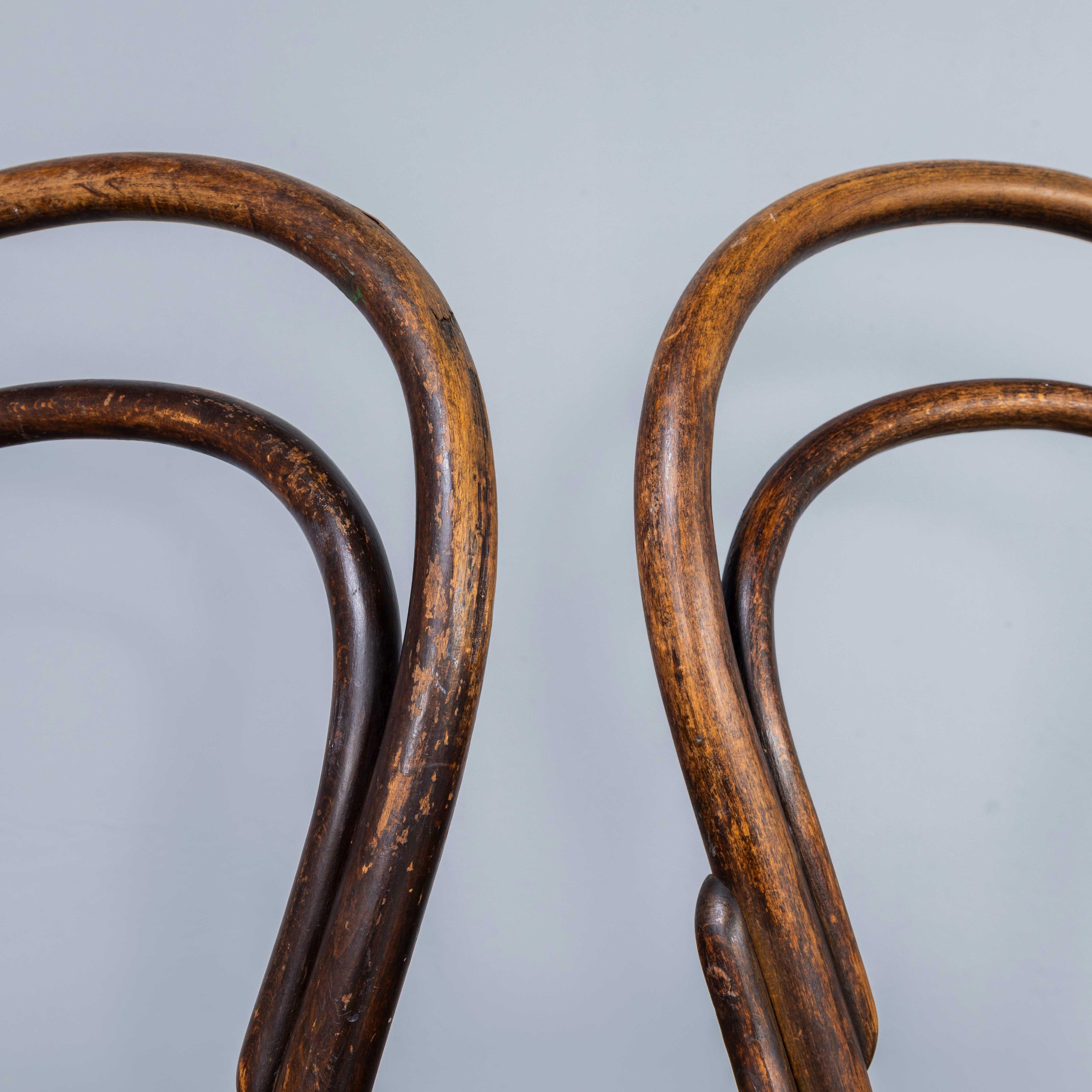 1940's Thonet Original Single Hoop Back Bentwood Chairs - Set Of Seven 1
